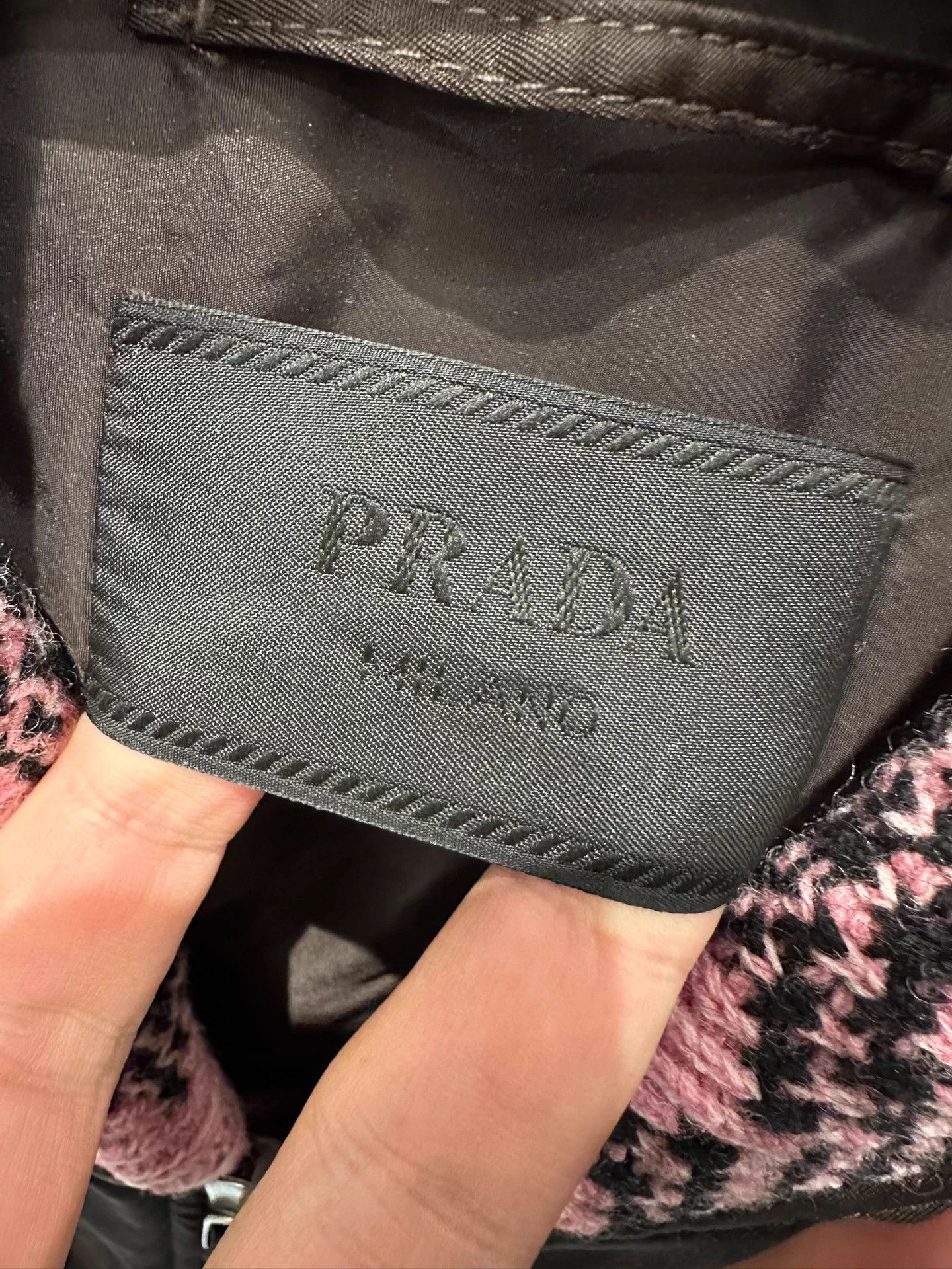 Prada Prada triangular arm bag with metal logo bomber jacket, Size US XS / EU 42 / 0 - 5 Thumbnail