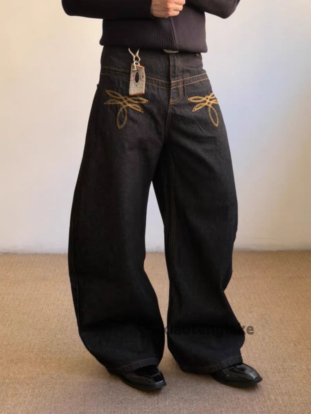 Jean ltx vintage loose baggy skate hiphop flared cargo jeans Size US 30 / EU 46 - 7 Thumbnail