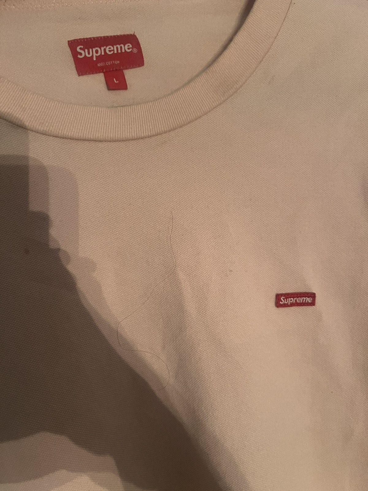 Supreme × Vintage SS16 Supreme Small Box Pique Tee Size US L / EU 52-54 / 3 - 3 Thumbnail