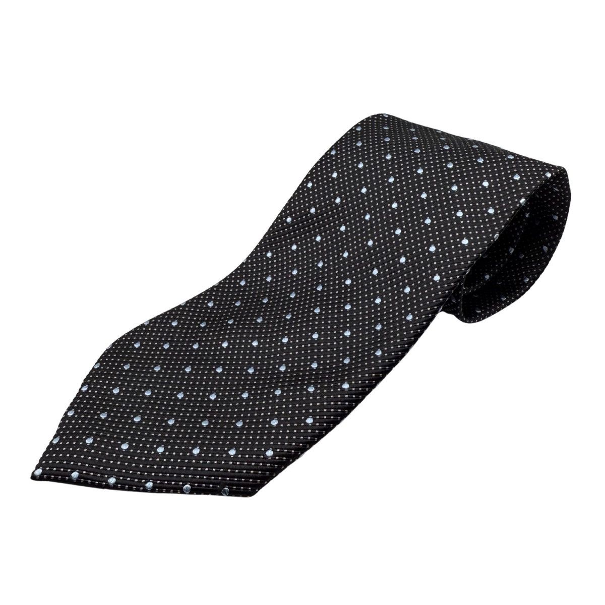 Other Henry Jacobson Silk Tie, Black/Blue, Made in Italy, Like New Size ONE SIZE - 1 Thumbnail