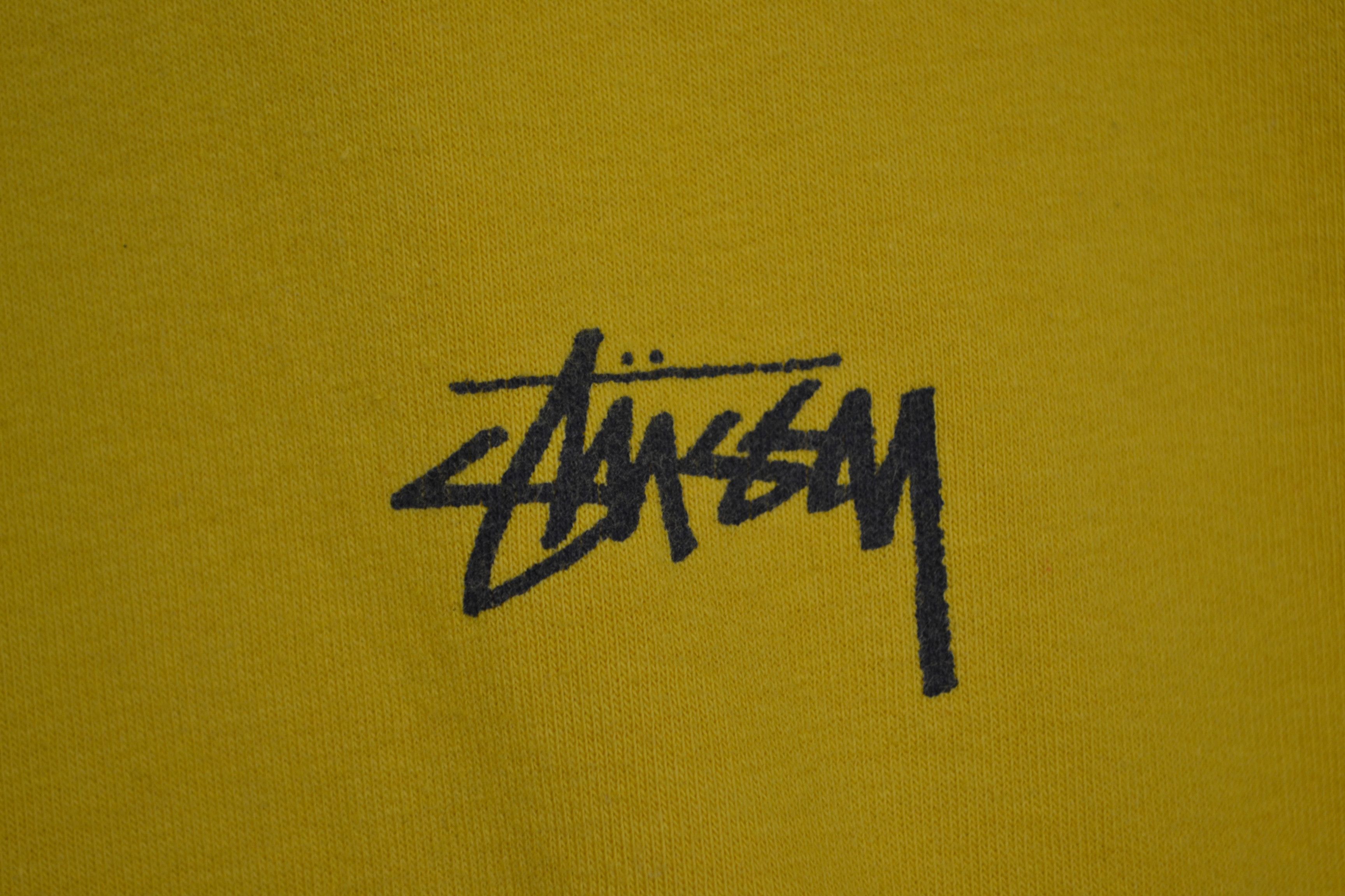 Stussy Stussy XS Yin-Yang Logo Sweatshirt Logo Yellow Made in USA Size US XS / EU 42 / 0 - 3 Thumbnail