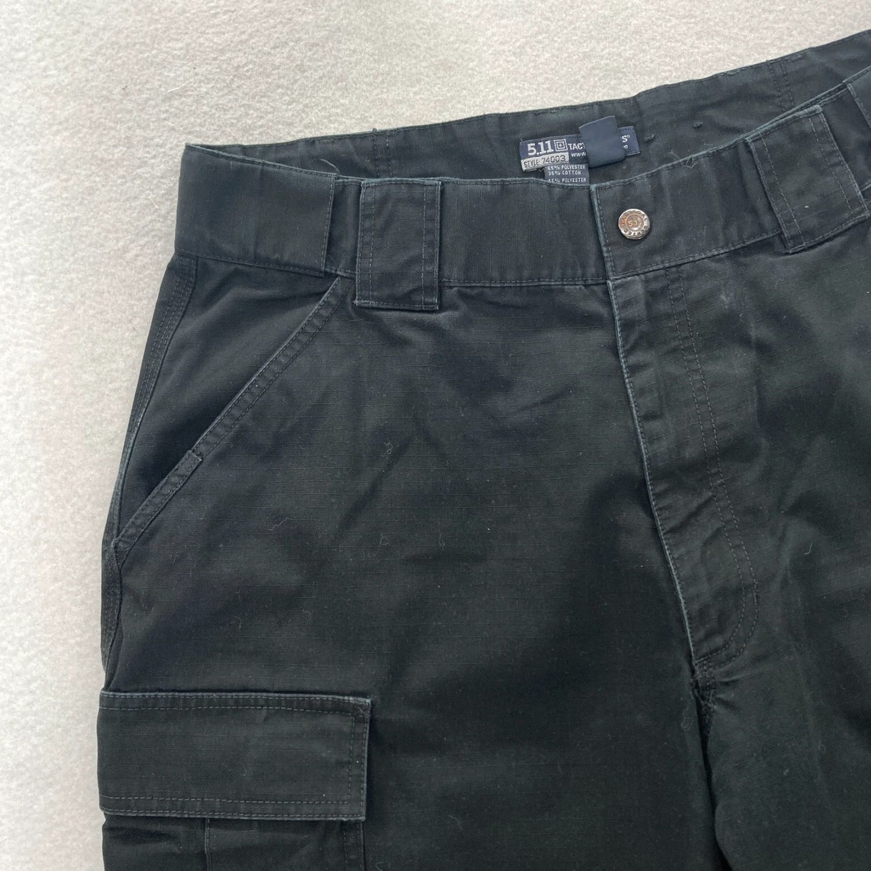 Vintage 5.11 Tactical TDU Ripstop Pants Mens Large Black Cargo Pocket Utility Size US 33 - 4 Thumbnail