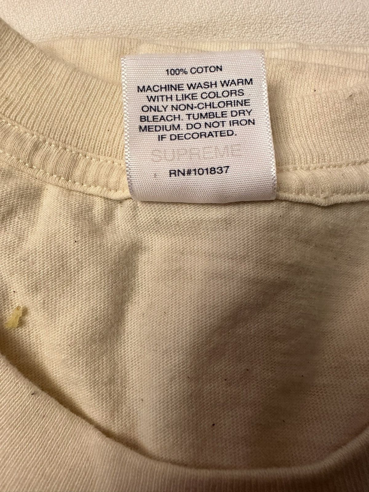 Supreme Supreme “Cross” Box Logo T-Shirt Cream Sz M Size US M / EU 48-50 / 2 - 5 Thumbnail