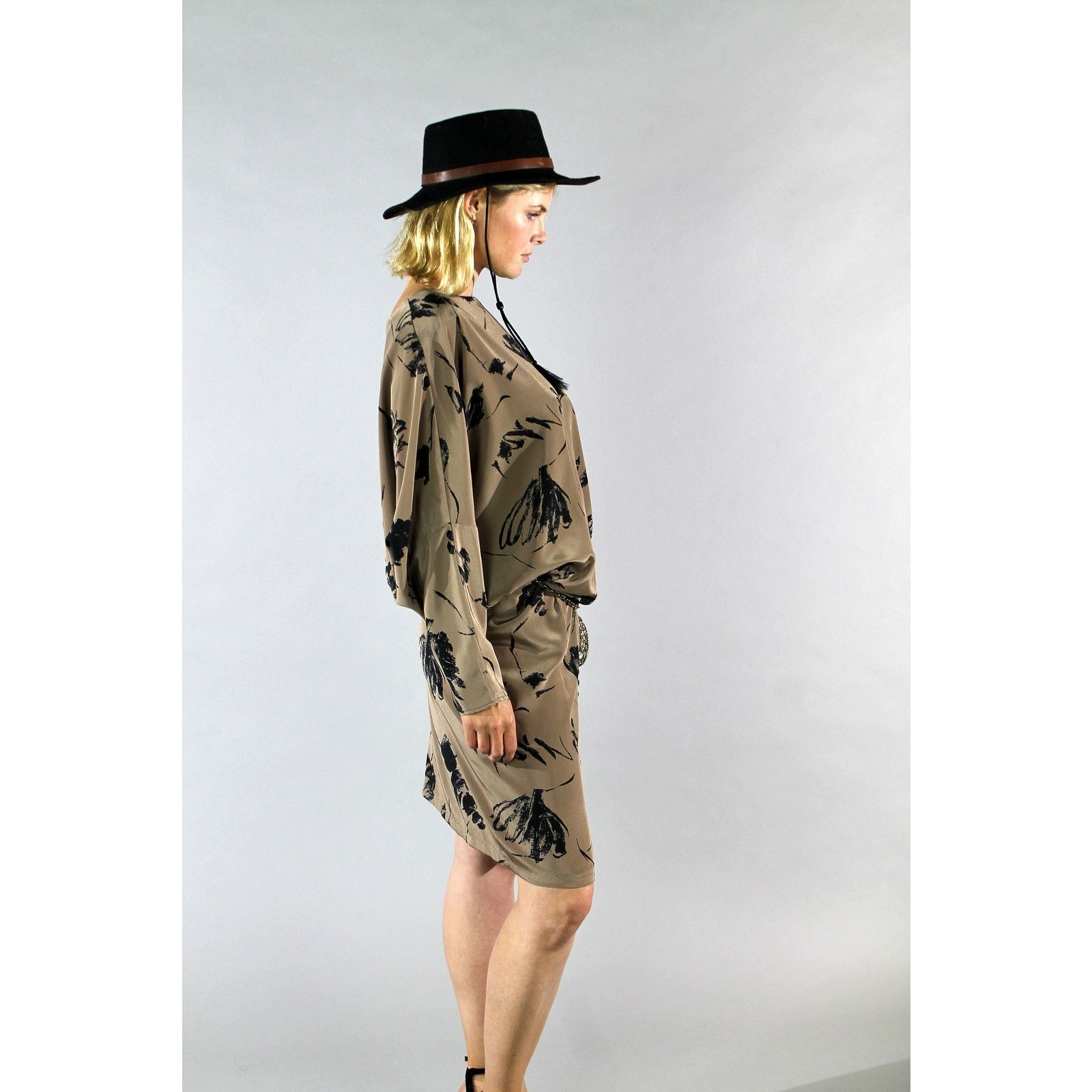 Other 80s Shift Dress VinTAGe DOLMAN BOHO Midi Shift Dress OS Size L / US 10 / IT 46 - 3 Thumbnail