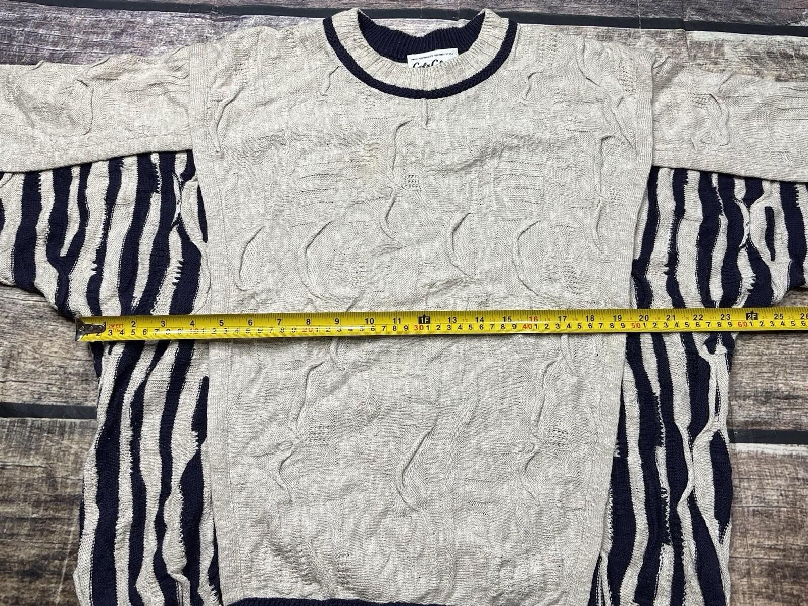 Carlo Colucci VTG Carlo Colucci Sweater Mens L Coogi 3D Knit Cotton Linen Size US L / EU 52-54 / 3 - 12 Thumbnail