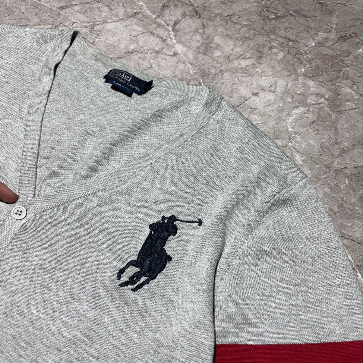 Polo Ralph Lauren Vintage Polo Ralph Lauren Big Navy Pony Cardigan Men's XXL Size US XXL / EU 58 / 5 - 2 Thumbnail