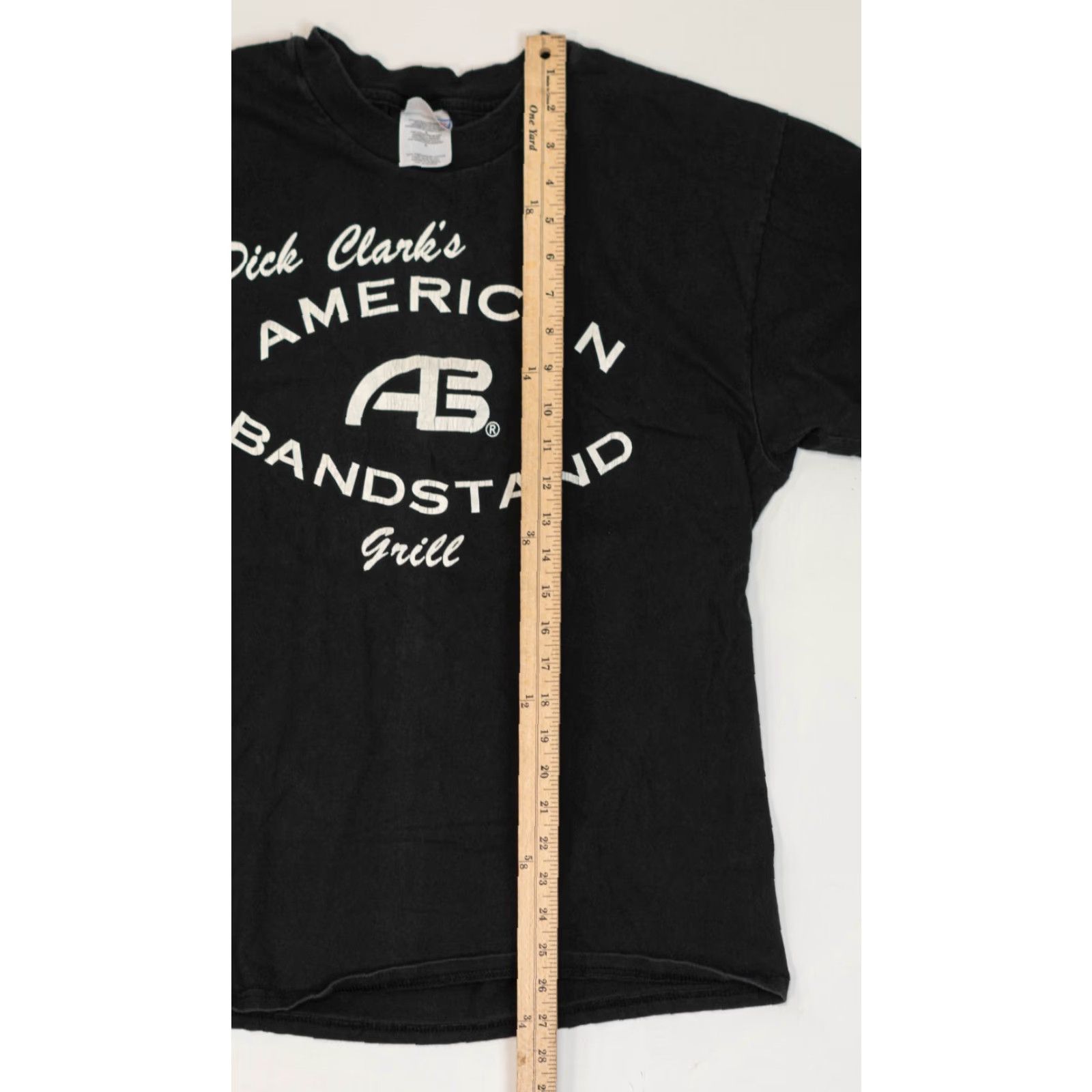Hanes VINTAGE Hanes Beefy-T T-Shirt Men XL 90s Dick Clark Band Tee Black Faded Grunge USA 1990s Size US XL / EU 56 / 4 - 6 Thumbnail