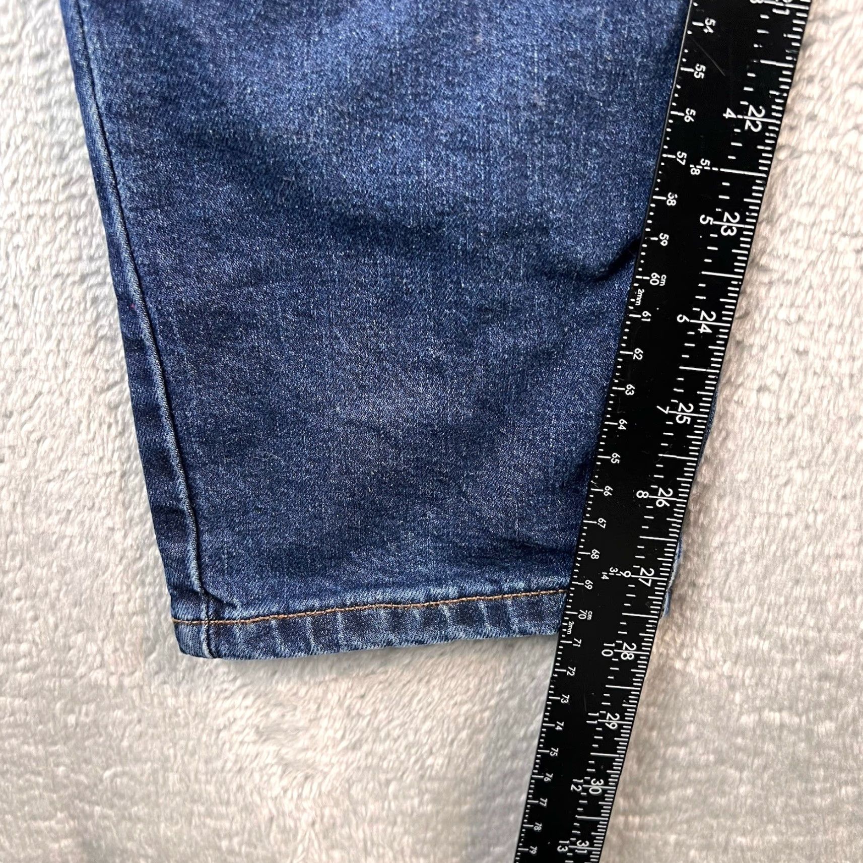 Mott & Bow Mott & Bow Mom Ridge Jeans Women 32x29 Blue Dark Wash Denim High Rise 5-Pocket Boho 90s Velvet? (Wait) Size 24" / US 00 / IT 34 - 6 Thumbnail