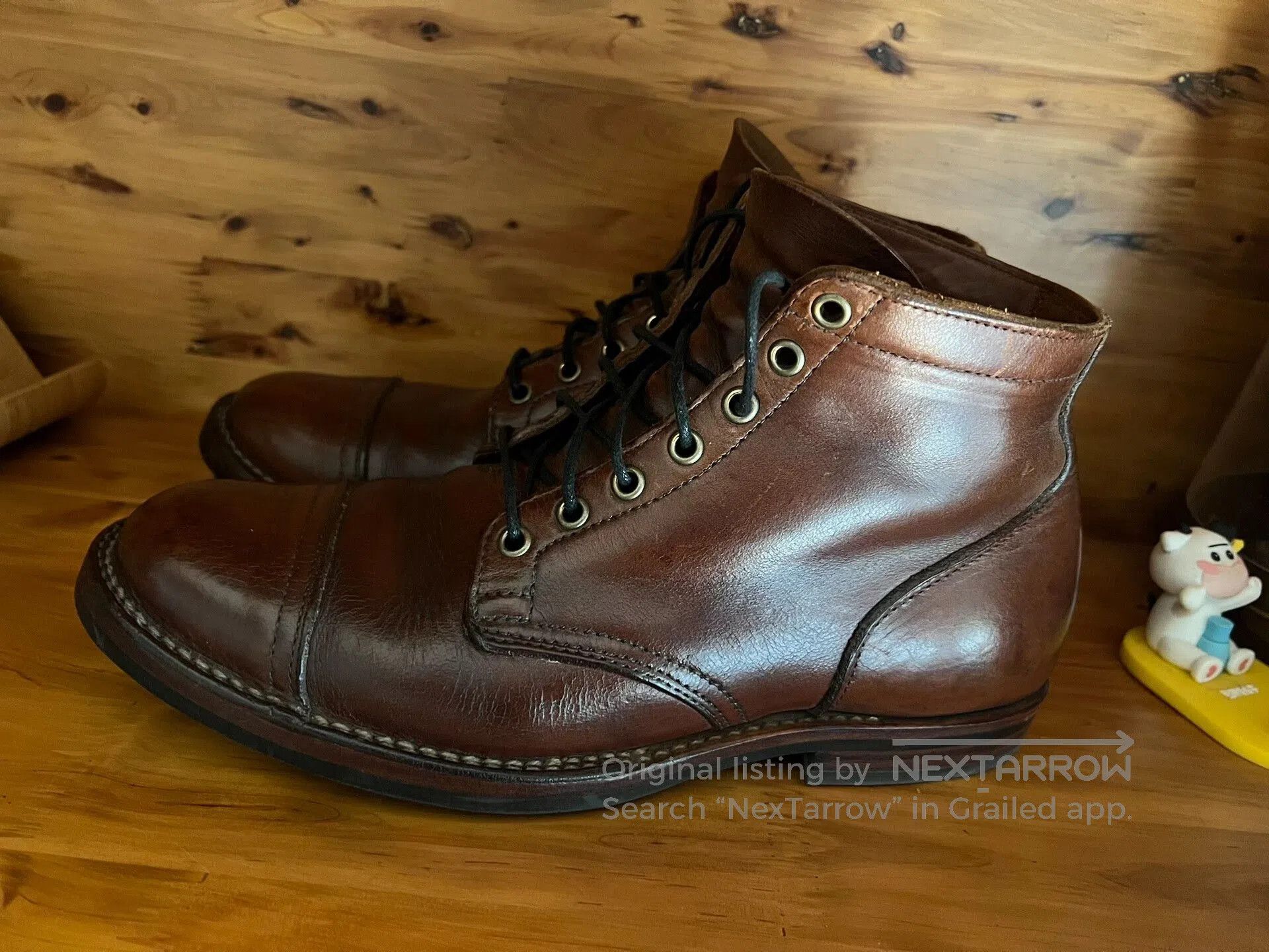 Viberg viberg 2030 caramel brown leather work boots. Size US 8.5 / EU 41-42 - 2 Thumbnail