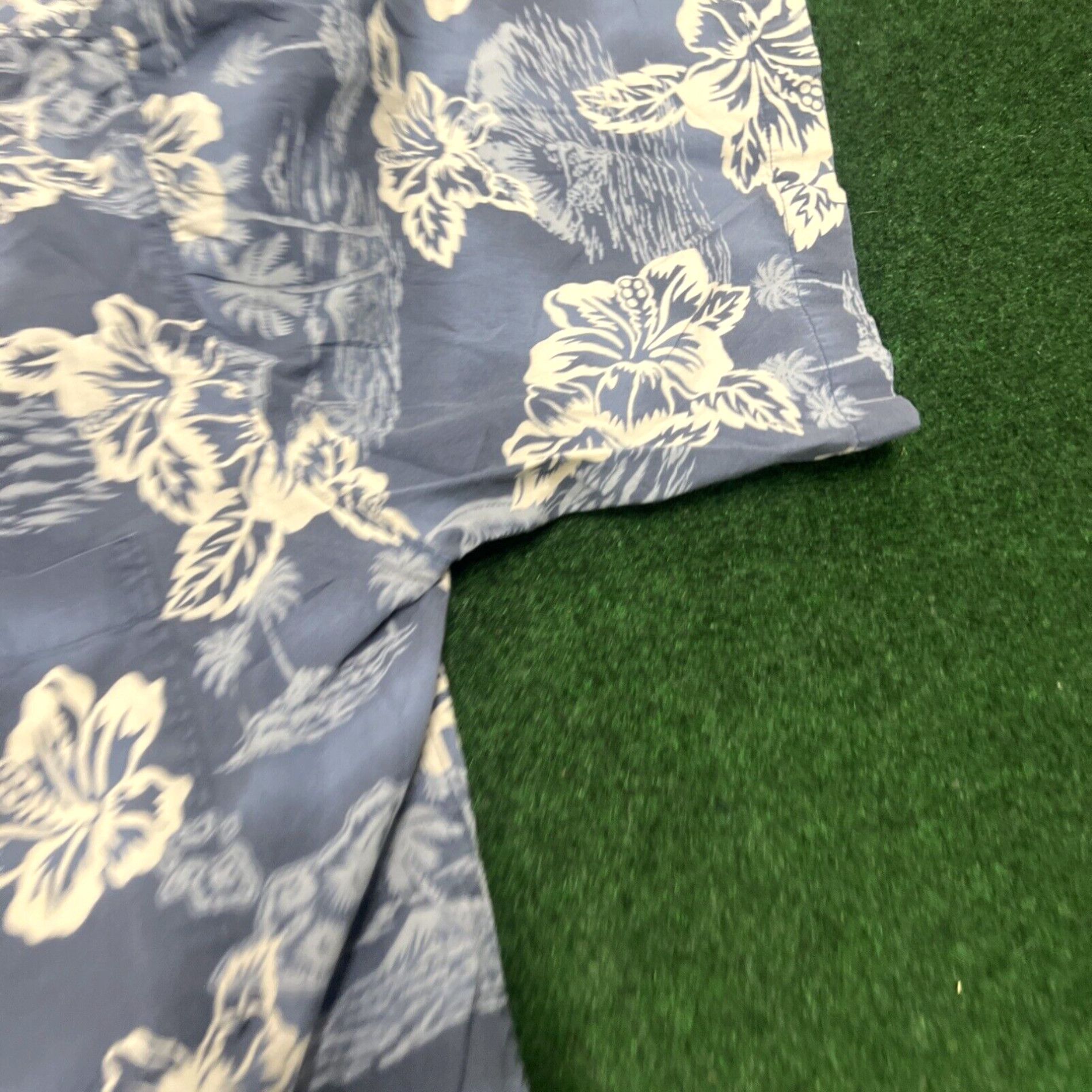 Hilo Hattie Vintage Rare Hilo Hattie Hawaiian Mens Shirt Size Large Blue Floral Paradise Size US L / EU 52-54 / 3 - 4 Thumbnail