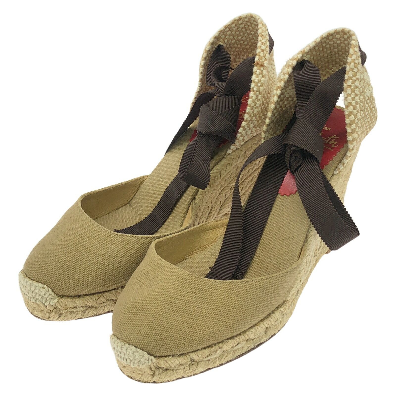 Christian Louboutin Christian Louboutin Sandal Leather Shoes in Brown, Women's