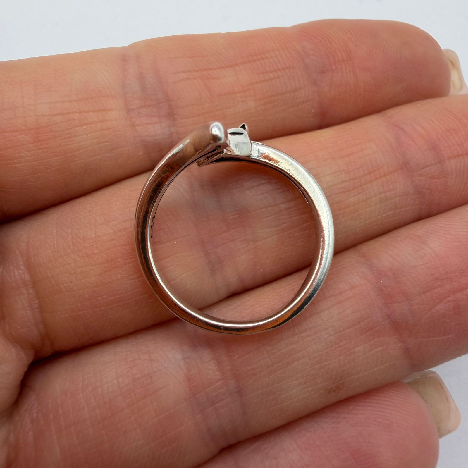 Sterling Silver 925 Sterling Silver Fox Ring Adjustable Minimalist Animal Size ONE SIZE - 7 Thumbnail