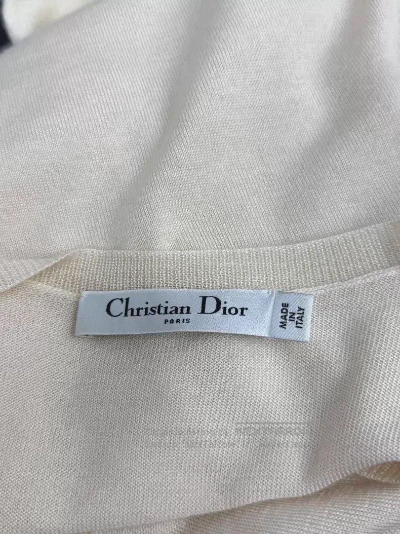 Dior Dior Beige beaded cashmere short sleeves Size XS / US 0-2 / IT 36-38 - 4 Thumbnail