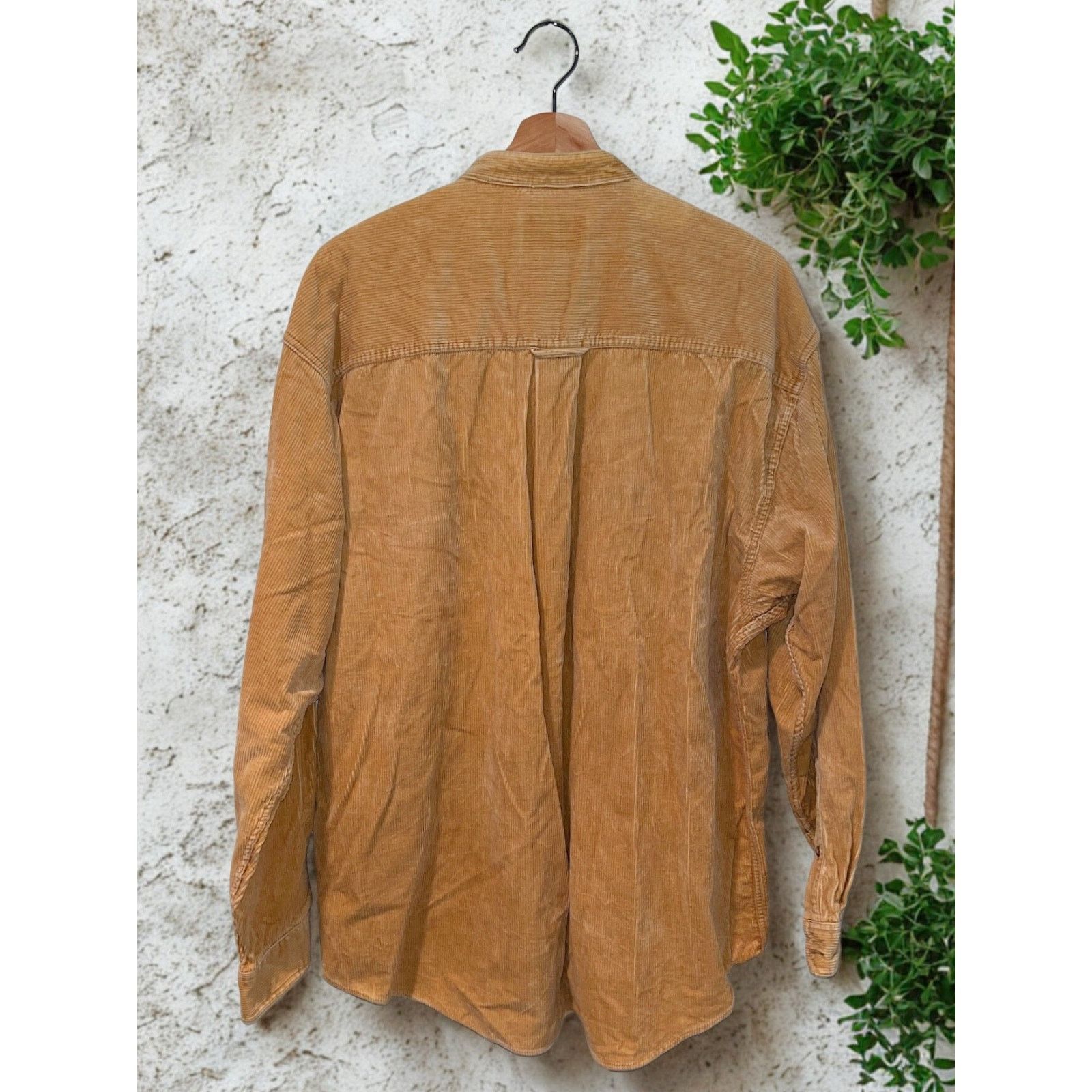Eddie Bauer Eddie Bauer Vintage 90s Band Collar Corduroy Shirt Mens XL Size US L / EU 52-54 / 3 - 3 Thumbnail