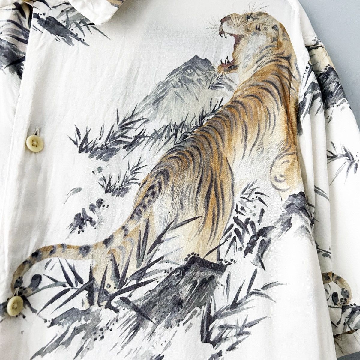 Allsaints All Saints hawaiian shirt tiger Size US S / EU 44-46 / 1 - 4 Thumbnail