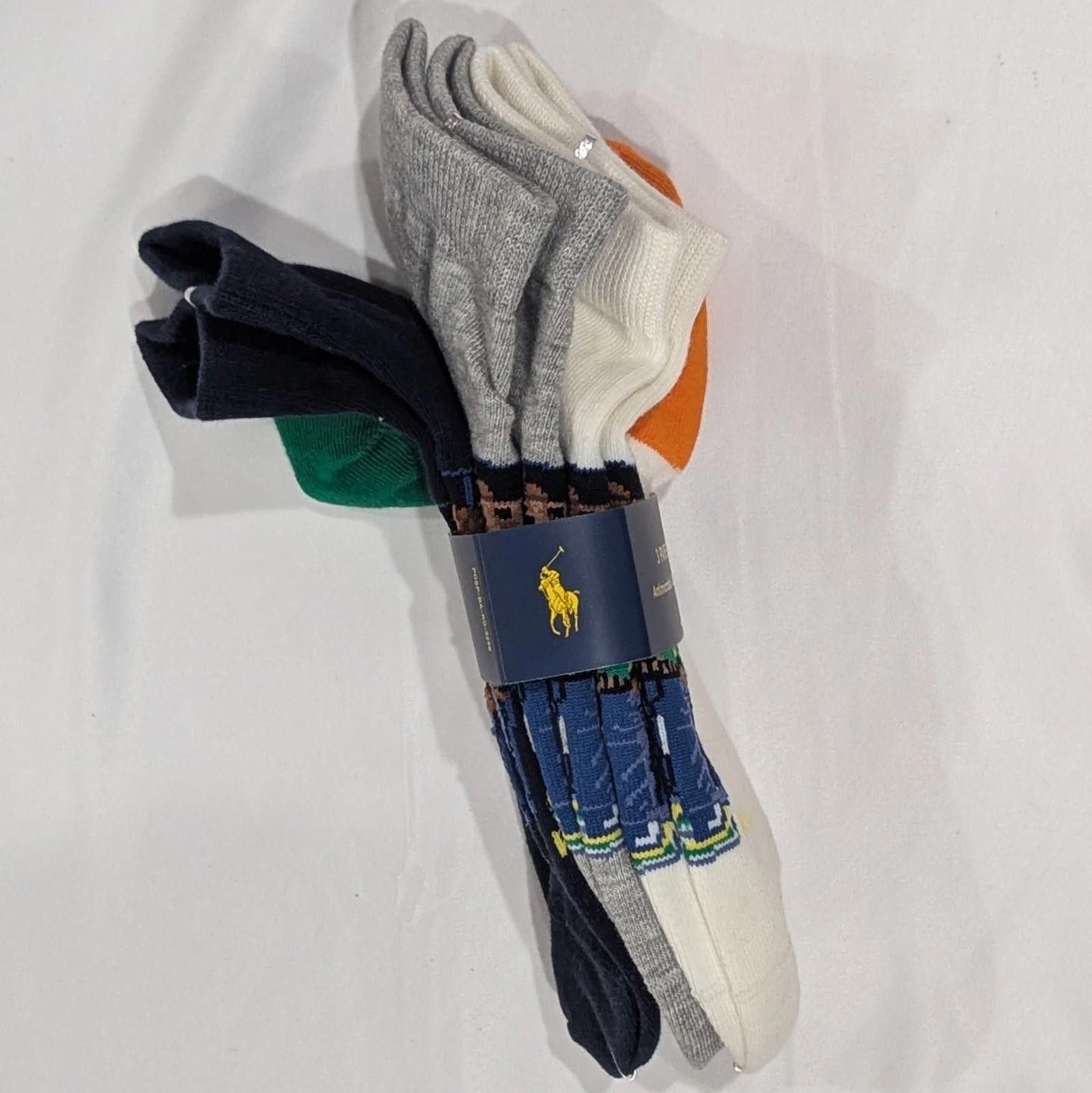 Polo Ralph Lauren Ralph Lauren Bear Ankle Socks 3-Pack Multi-Color Size 39-42 Size ONE SIZE - 3 Thumbnail