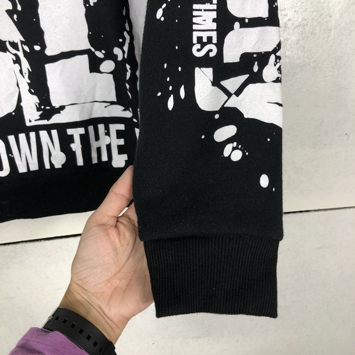 Japanese Brand 🔥VINTAGE SWEATSHIRT DEFECTIVE STRUCT PUNK DESIGN OVERPRINT Size US L / EU 52-54 / 3 - 11 Thumbnail