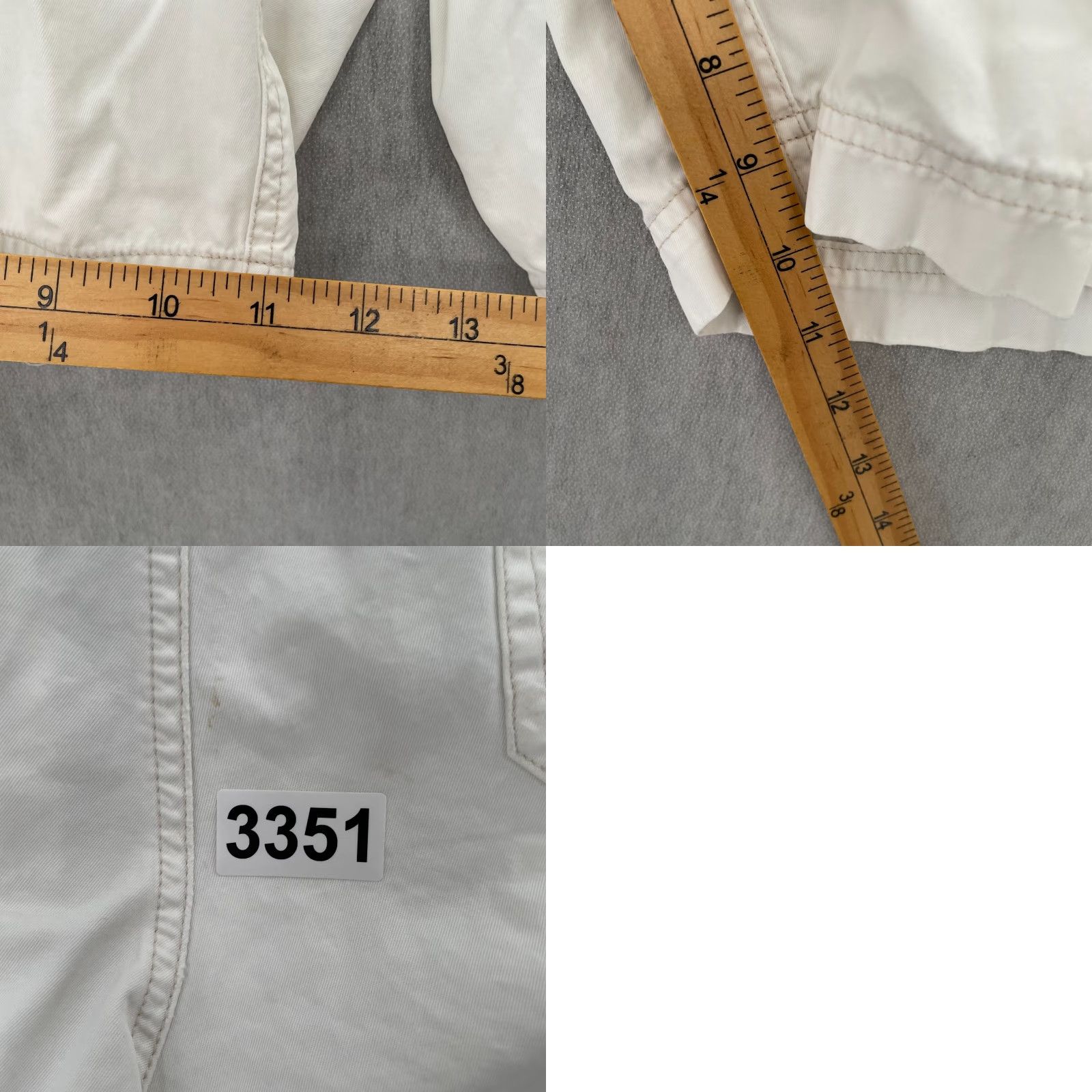 Polo Ralph Lauren VINTAGE Polo Ralph Lauren Shorts Cargo Mens 33 White Cotton Zipper Pockets Size US S / EU 44-46 / 1 - 10 Thumbnail