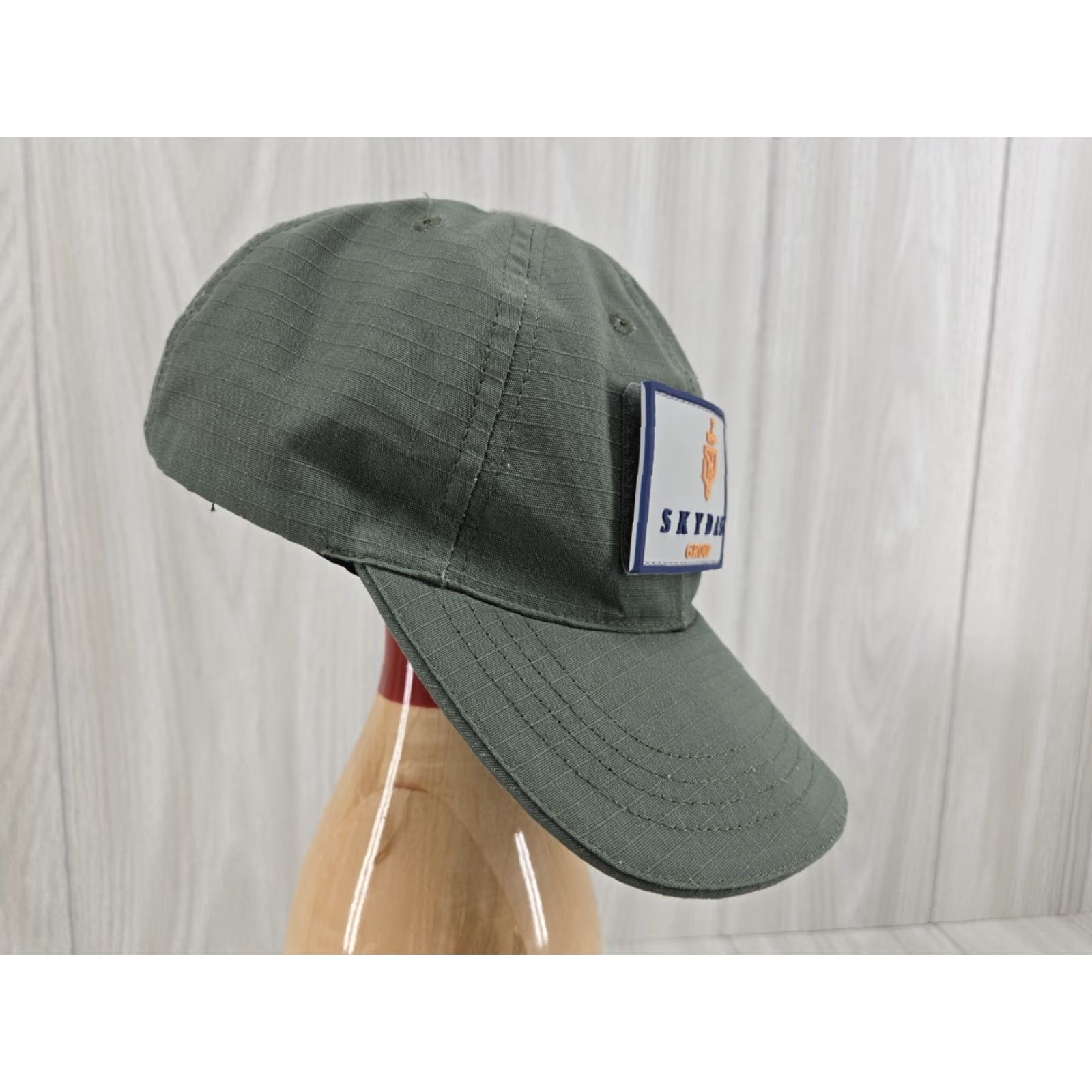 Vintage Tru Spec Hat Baseball Cap OSFM Adjustable Green Contractor Skydas Group Patch, Men, Casual, Workwear Size ONE SIZE - 3 Thumbnail