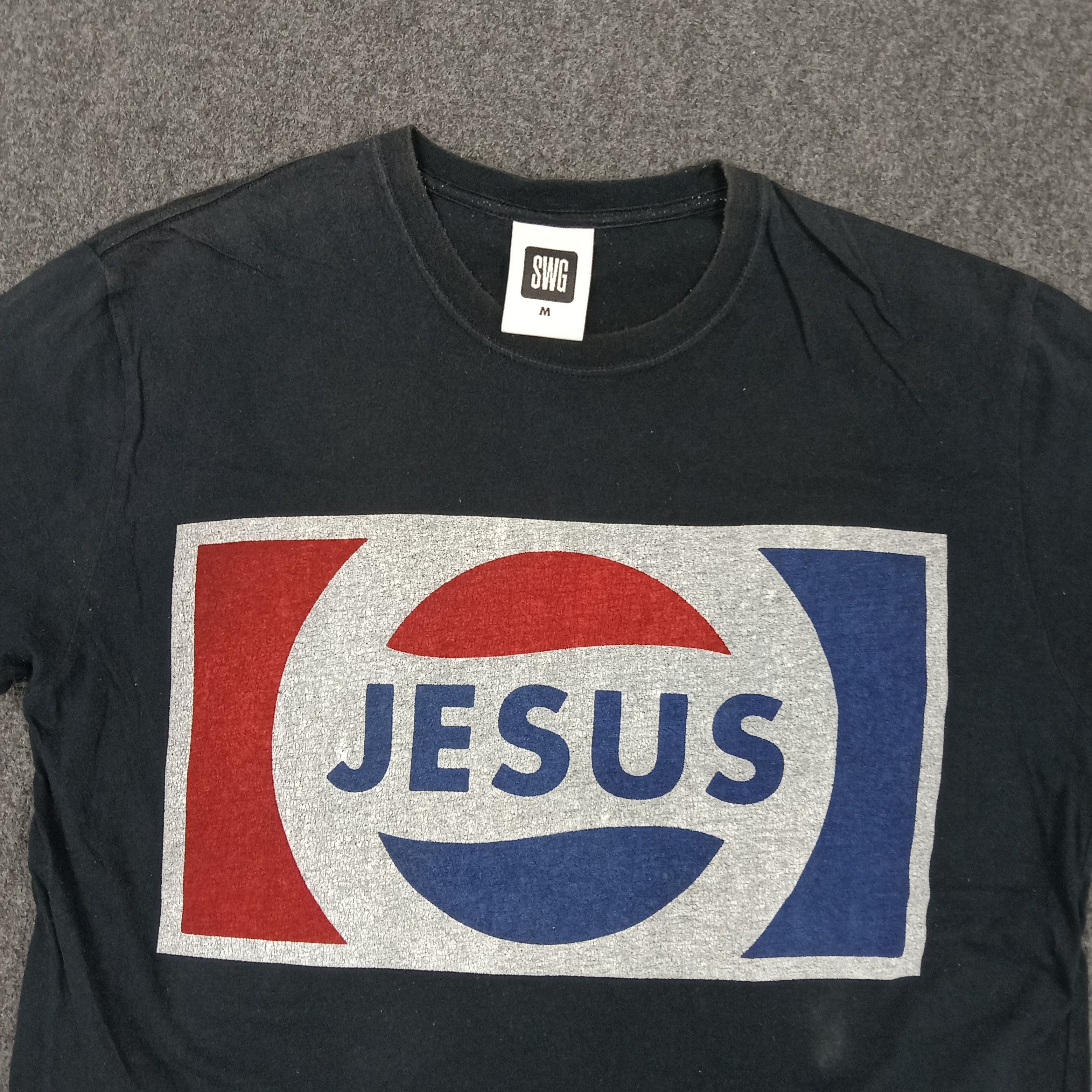 Swagger × Vintage Swagger Jesus Japanese Brand Pepsi Parody Tshirt Size US M / EU 48-50 / 2 - 2 Thumbnail