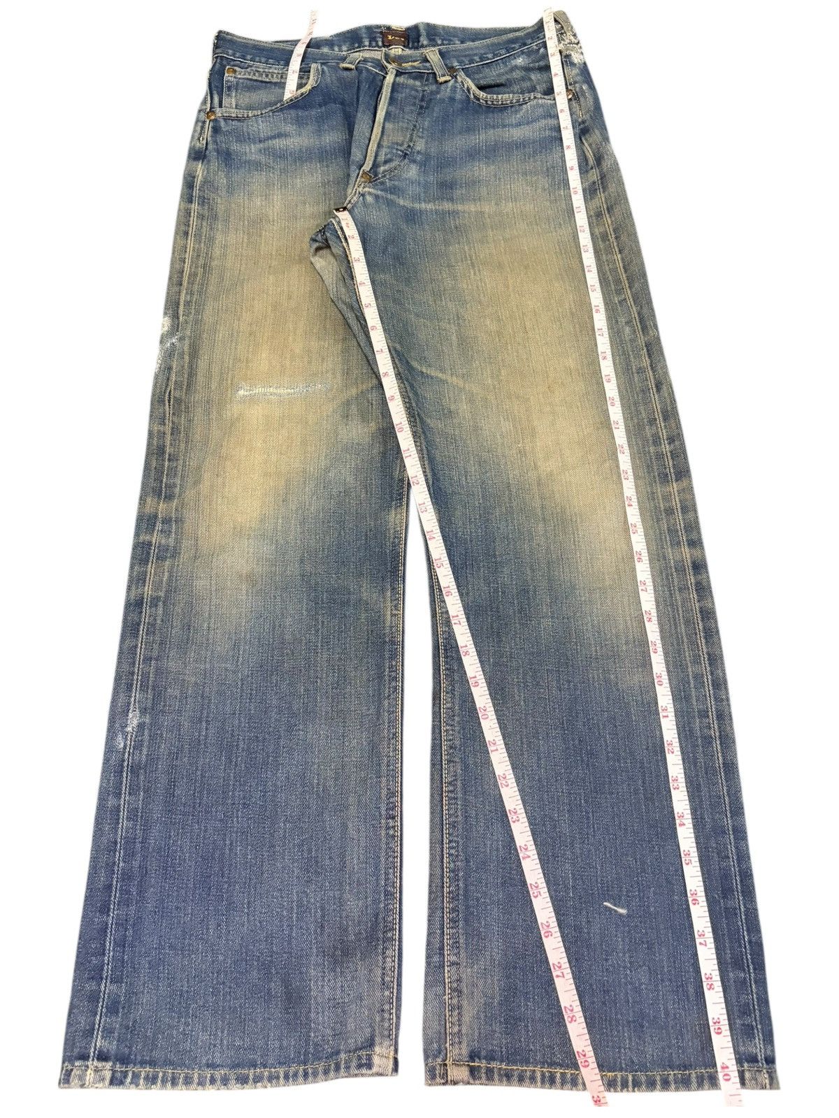 Lee True Vintage Lee Cowboy Selvedge Loose Distressed Jeans Size US 30 / EU 46 - 7 Thumbnail