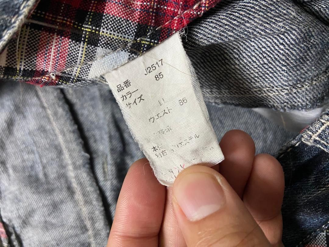 Japanese Brand Roddie Brand Capri Denim Jeans with Double Waist (184) Size US 34 / EU 50 - 4 Thumbnail
