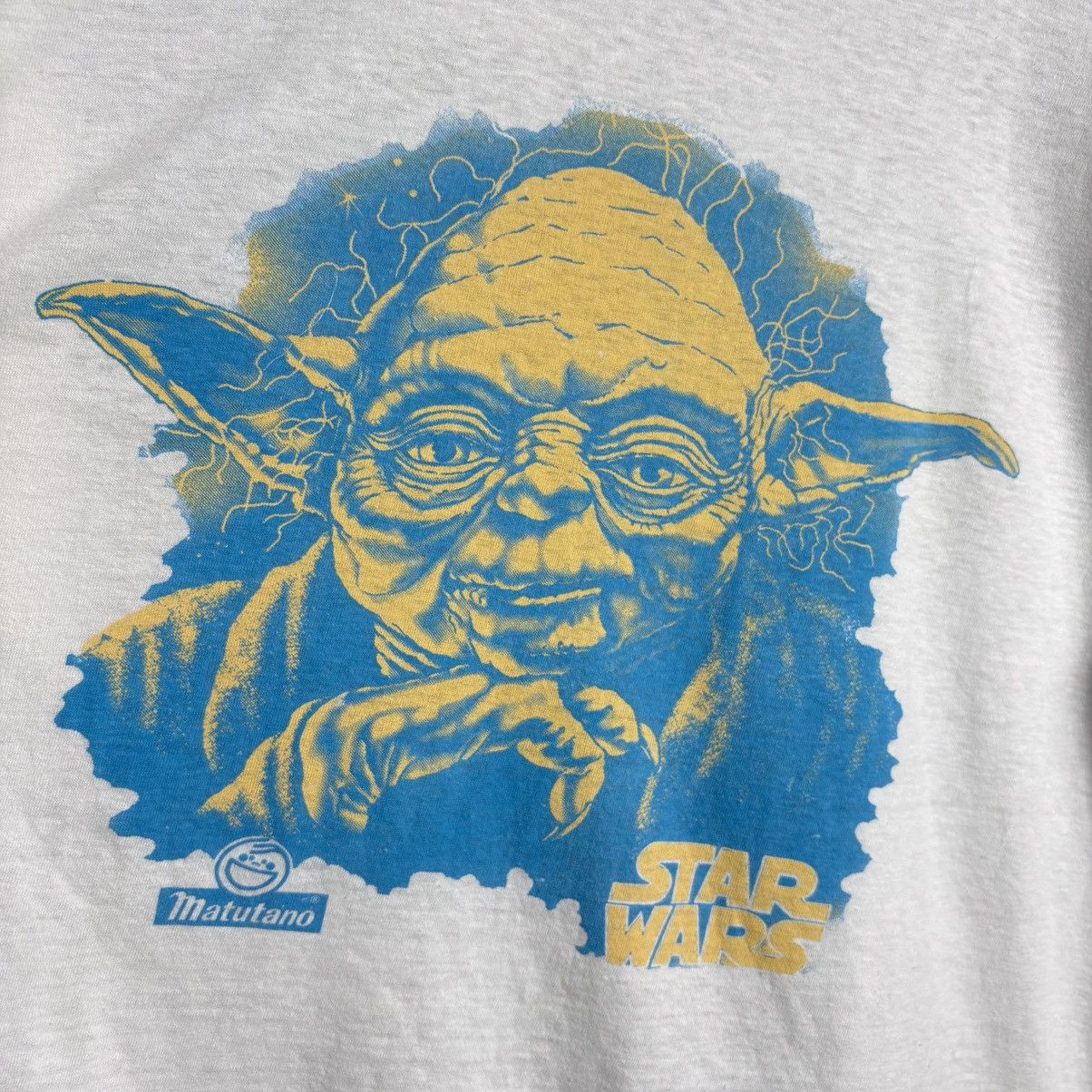 Vintage Vintage 80s Yoda Star Wars Sci-Fi Movie T-Shirt Size US L / EU 52-54 / 3 - 3 Thumbnail