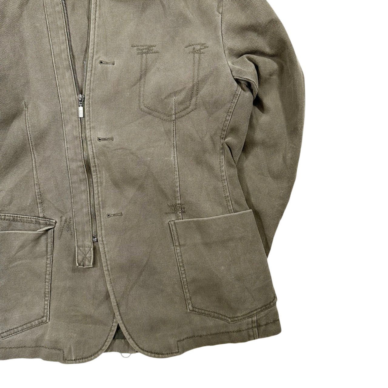 Vintage Authentic Adolfo Dominguez Zip Up Blazer Jacket Size US L / EU 52-54 / 3 - 3 Thumbnail