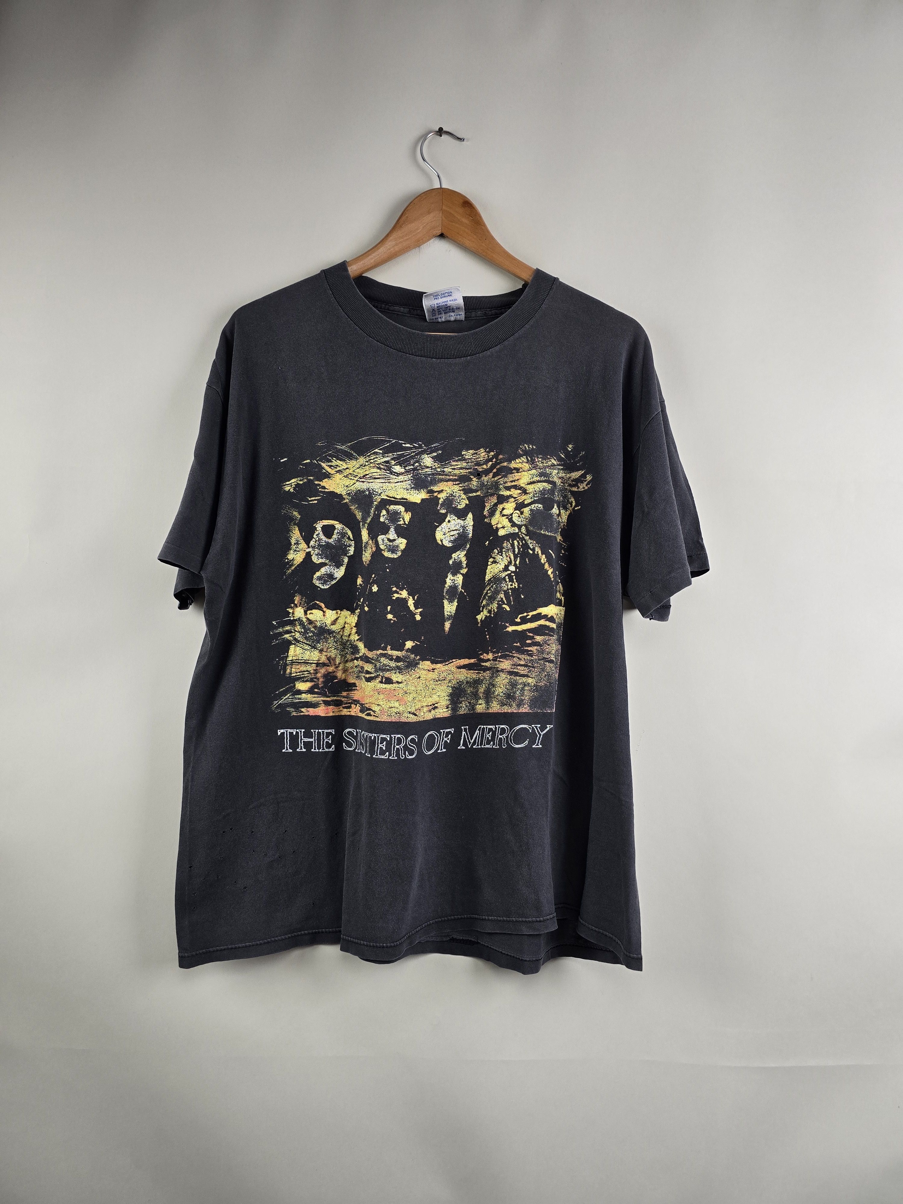 Band Tees × Vintage 90s The Sisters of Mercy Vision Thing Tour XL 22" 27" Size US XL / EU 56 / 4 - 10 Thumbnail
