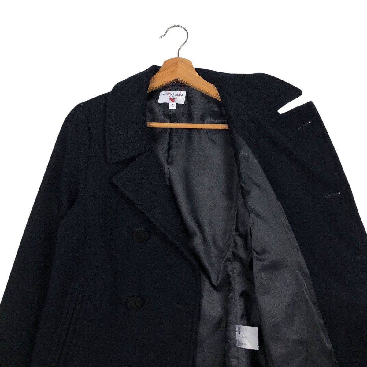 Japanese Brand 📌Vintage Wool Jacket Double Breast Ines De La Fressange Size US M / EU 48-50 / 2 - 13 Thumbnail