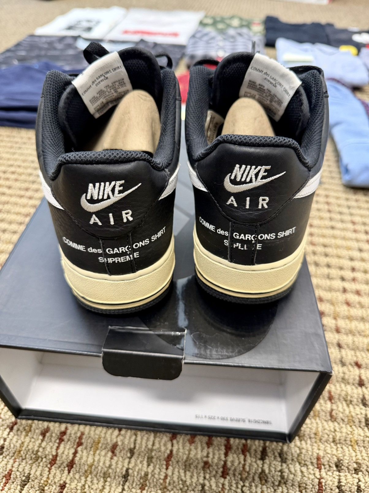 Comme des Garcons SHIRT × Nike × Supreme FW18 Supreme x Nike x Comme Des Garcons Air Force One Size US 9.5 / EU 42-43 - 4 Thumbnail