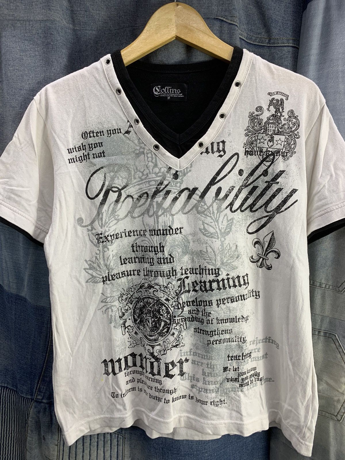 Hysteric Glamour × If Six Was Nine × Japanese Brand Scollins double layer poem style Size US M / EU 48-50 / 2 - 6 Thumbnail