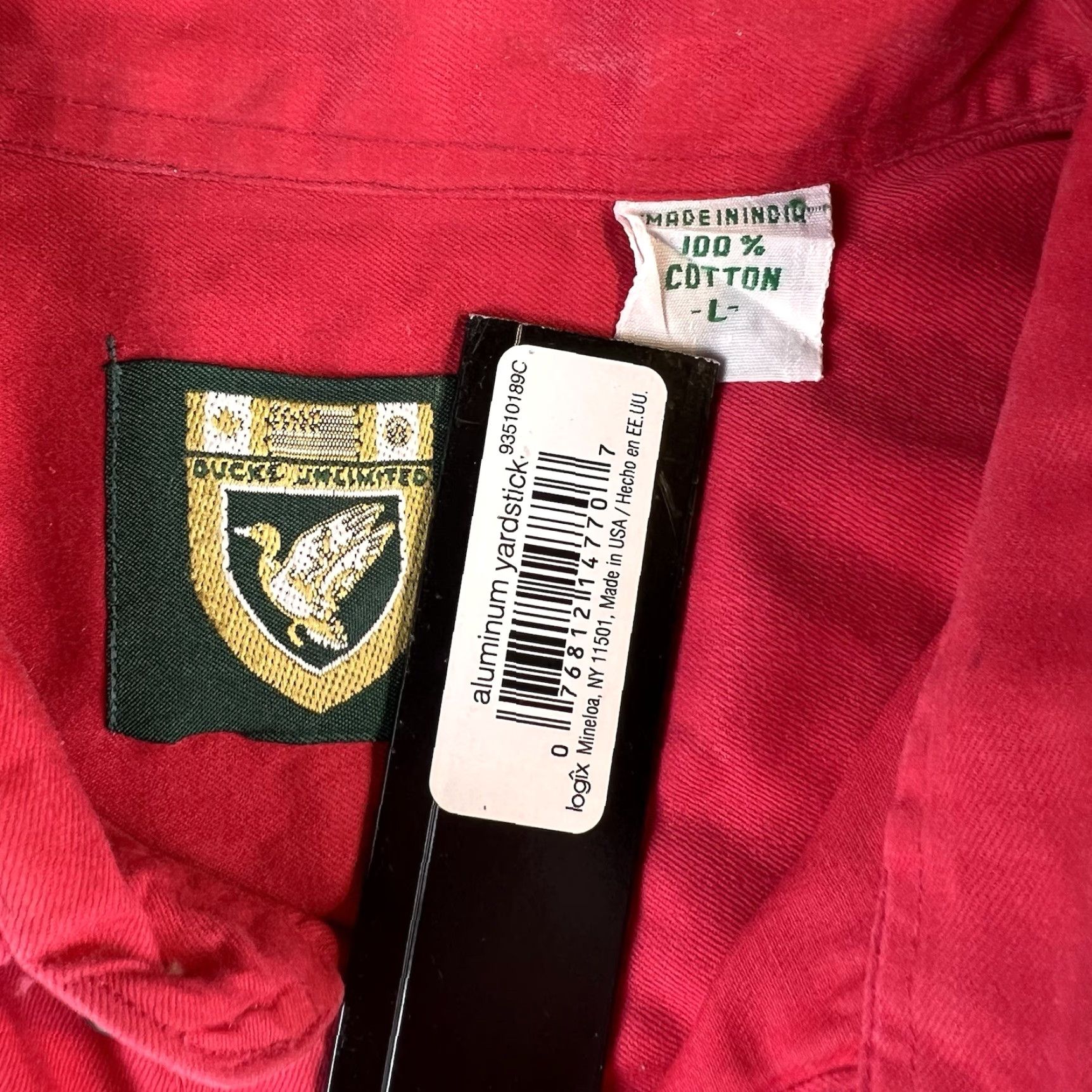 Vintage VTG Ducks Unlimited Shirt Button-Up Mens L Red Short Sleeve Hunting 80s 90s DU Logo Embroidered Reading Size US L / EU 52-54 / 3 - 3 Thumbnail