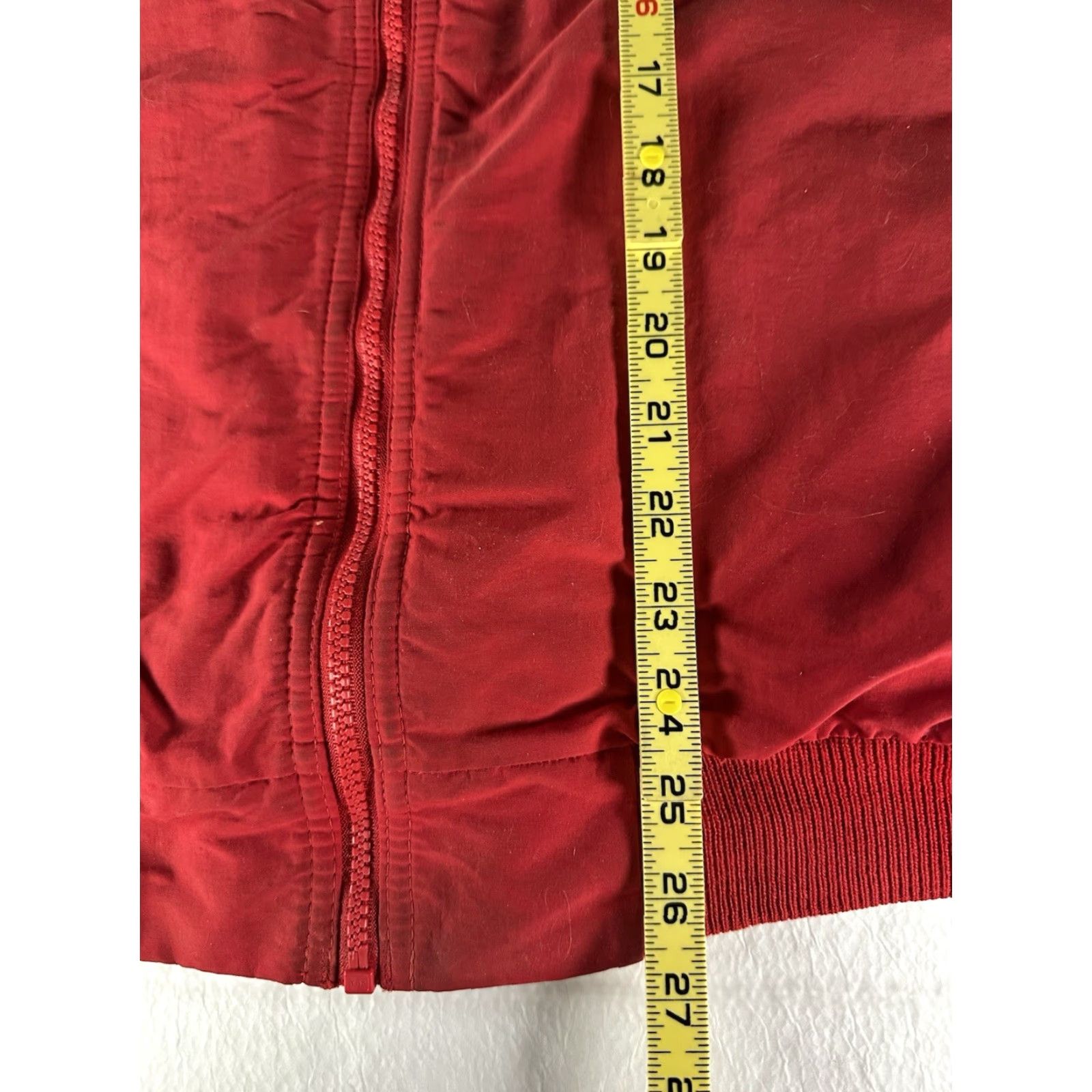 Lands' End VINTAGE Lands End Squall Jacket Mens XL Red 90s Fleece Lined Thrashed USA Size US XL / EU 56 / 4 - 7 Thumbnail