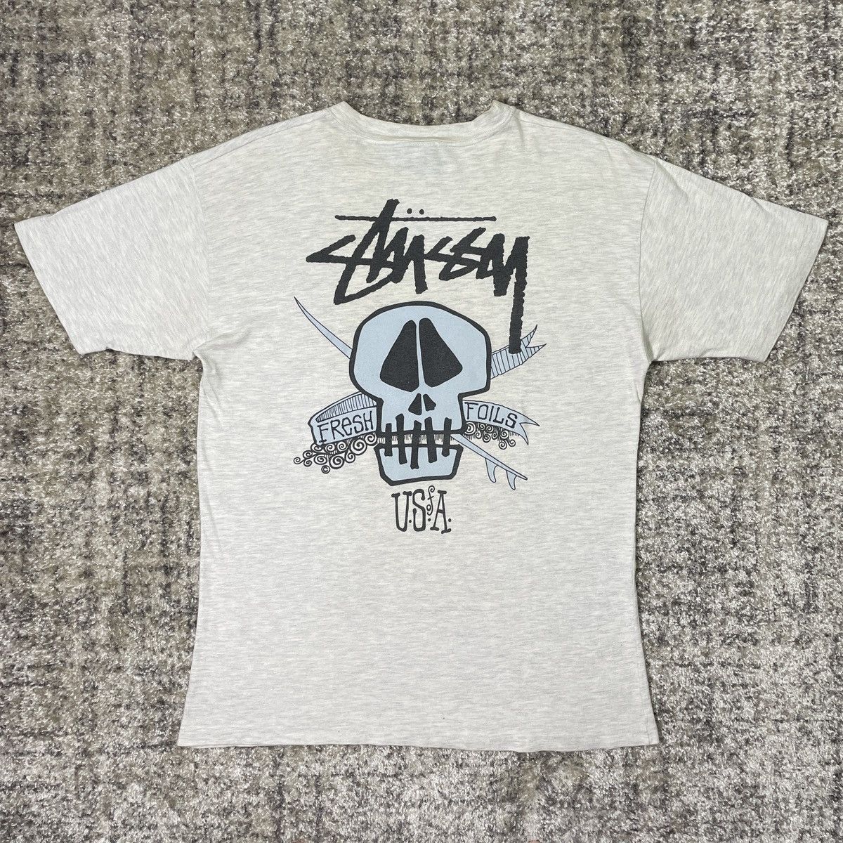 Stussy 80s Stussy Skull Fresh Gear Tee Size US S / EU 44-46 / 1 - 1 Thumbnail