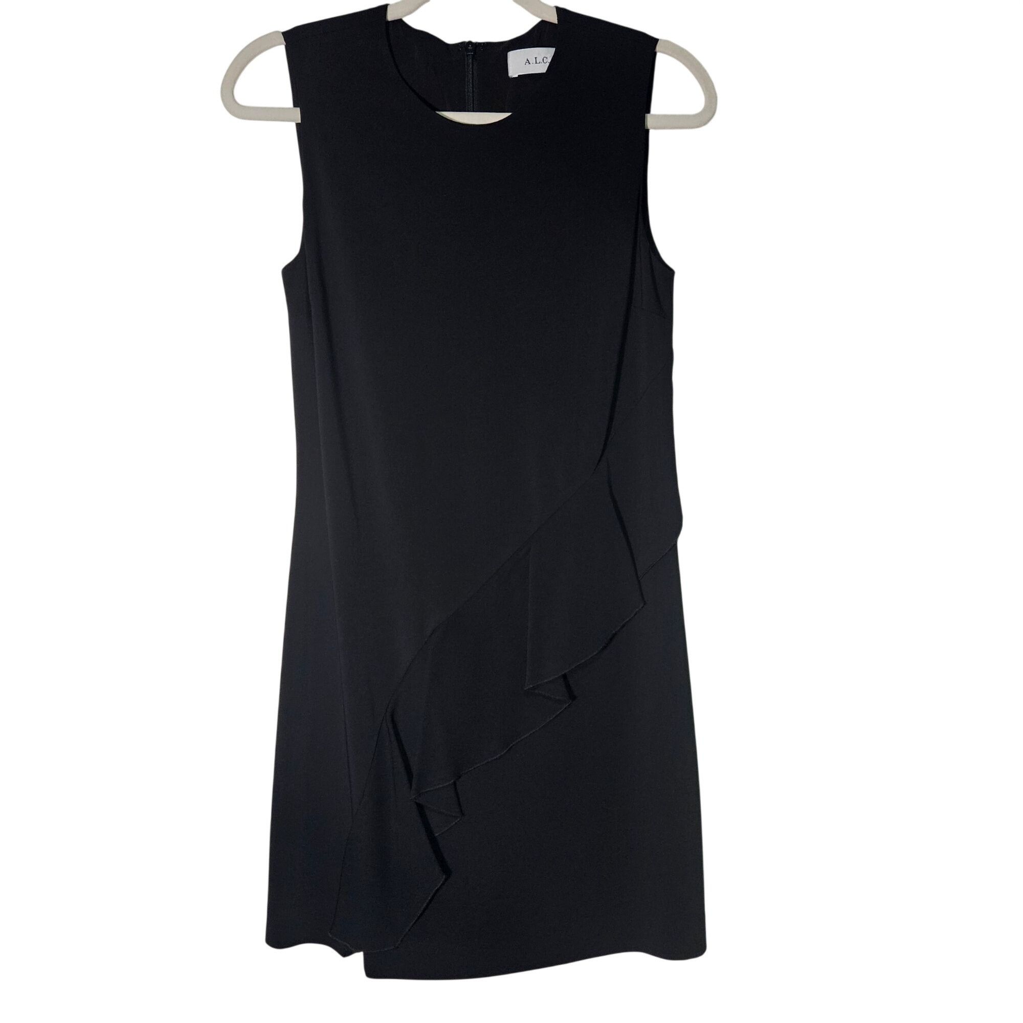 A.L.C. A.L.C. Clarence Black Ruffle Dress EUC Size S / US 4 / IT 40 - 2 Thumbnail