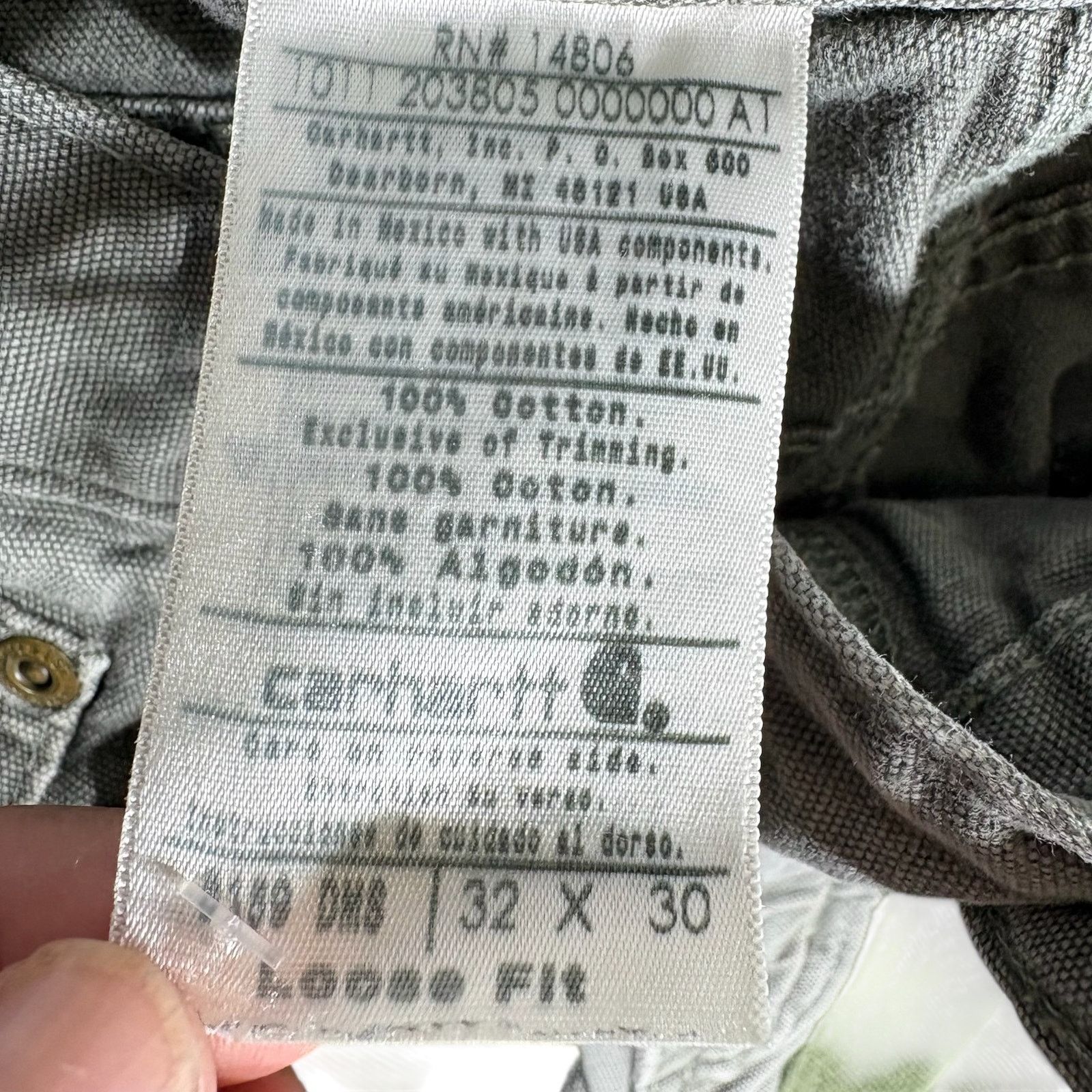 Carhartt Vintage Carhartt Double Knee Carpenter Pants 32x29 Size US 32 / EU 48 - 7 Thumbnail