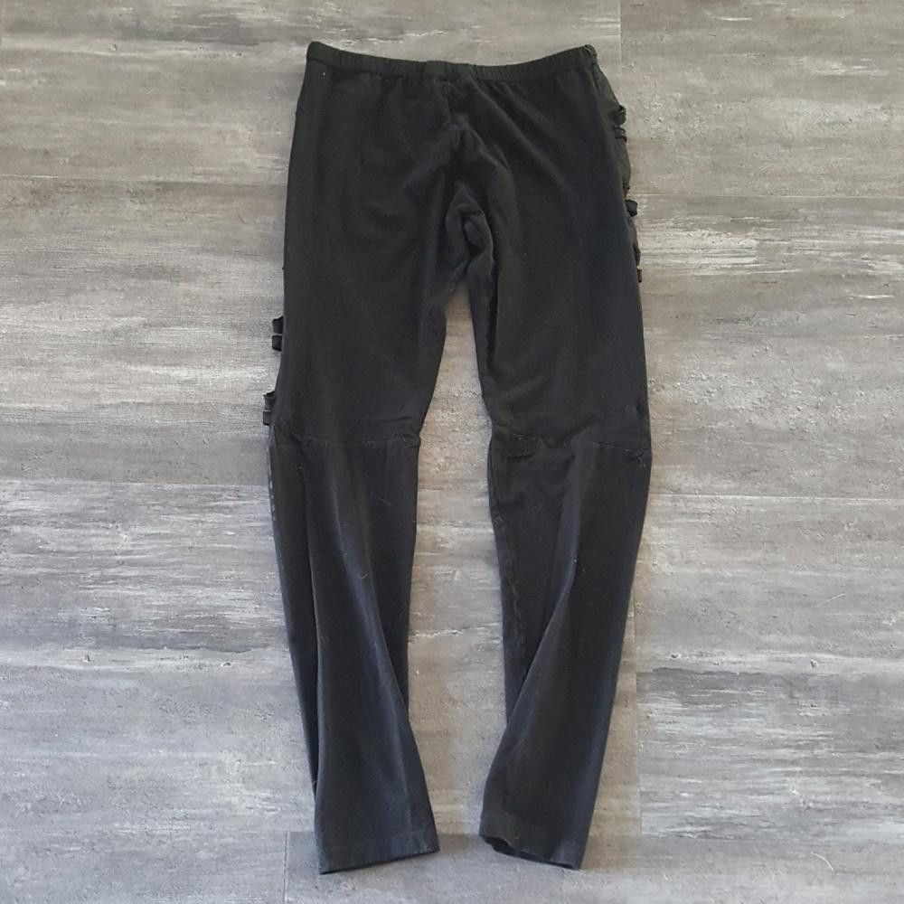Designer Black Hip Strapped Stylestalker Legging Size 26" / US 2 / IT 38 - 2 Thumbnail