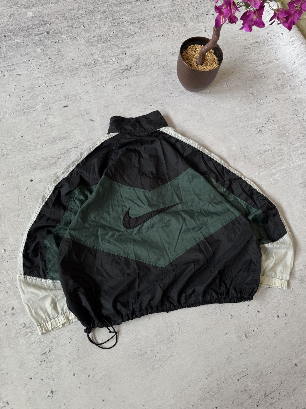 Nike × Vintage NIKE VINTAGE BASIC LOGO OVERSIZE BAGGY LIGHT JACKET Size US XL / EU 56 / 4 - 2 Thumbnail