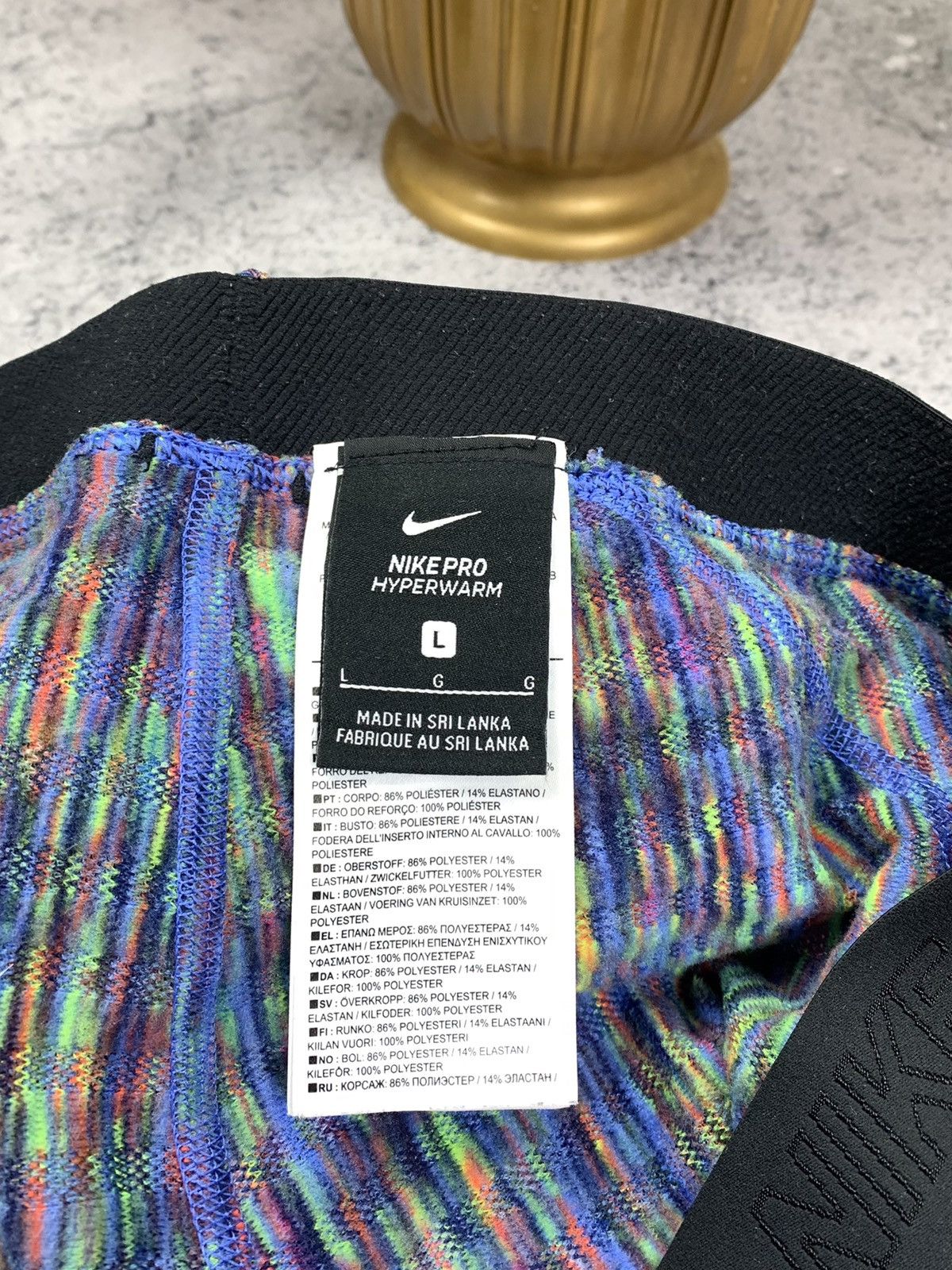 Nike Nike PRO Hyperwarm Womens Training Leggings Size L Size 32" / US 10 / IT 46 - 7 Thumbnail