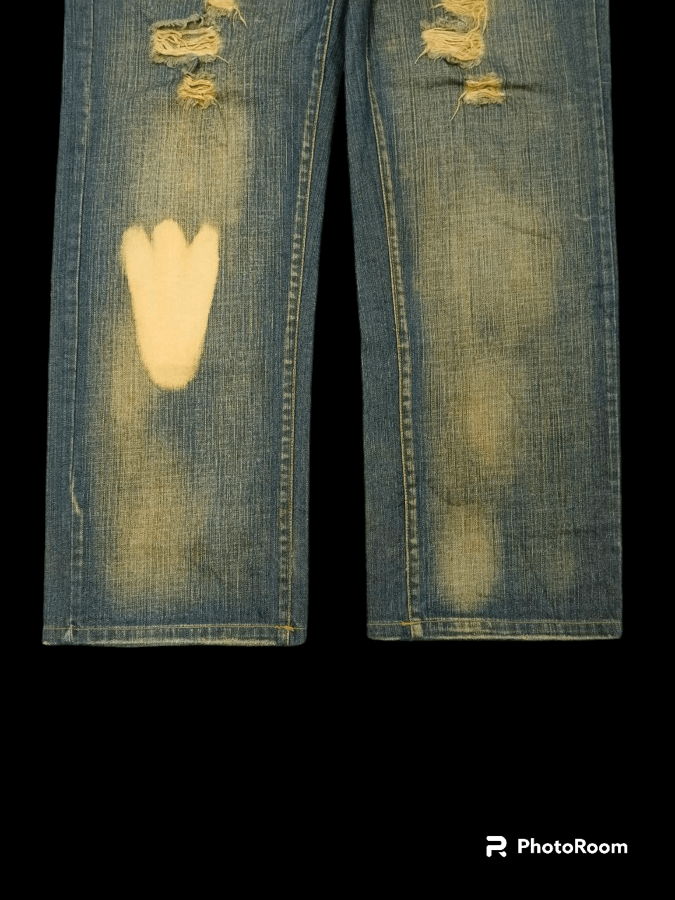 Japanese Brand SICK RUSTY RIPED UNITED SUPERIOR DENIM PANTS Size US 33 - 5 Thumbnail