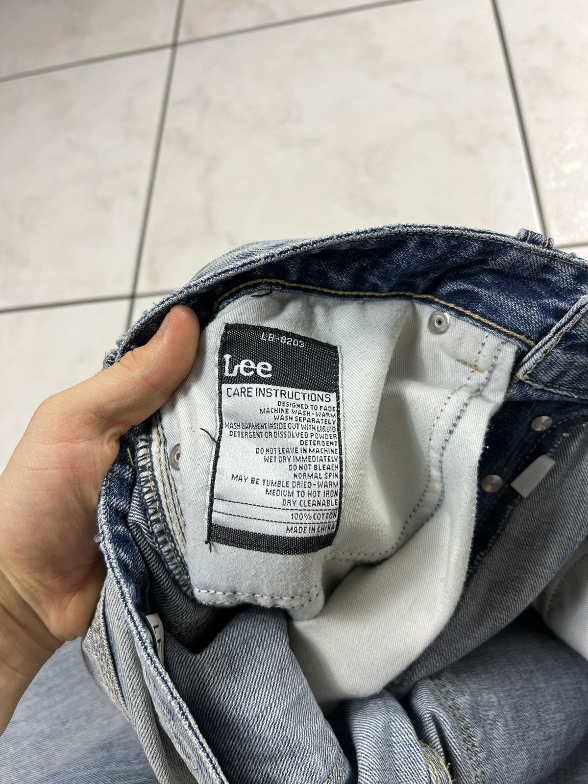 Lee Vintage Lee Slim-L2 dirty mud washed distressed denim jeans Size US 31 - 21 Thumbnail