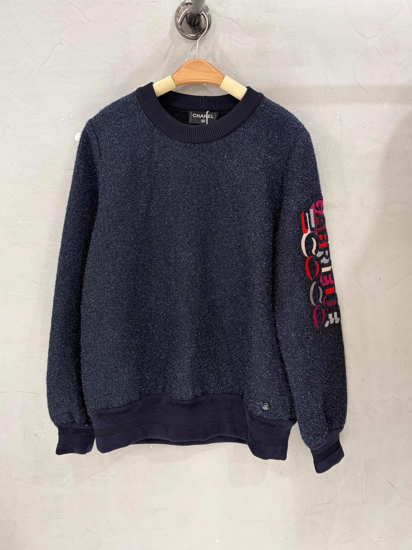 Chanel Chanel Starry Blue Knit Sweatshirt Stored 40 Size M / US 6-8 / IT 42-44 - 1 Thumbnail
