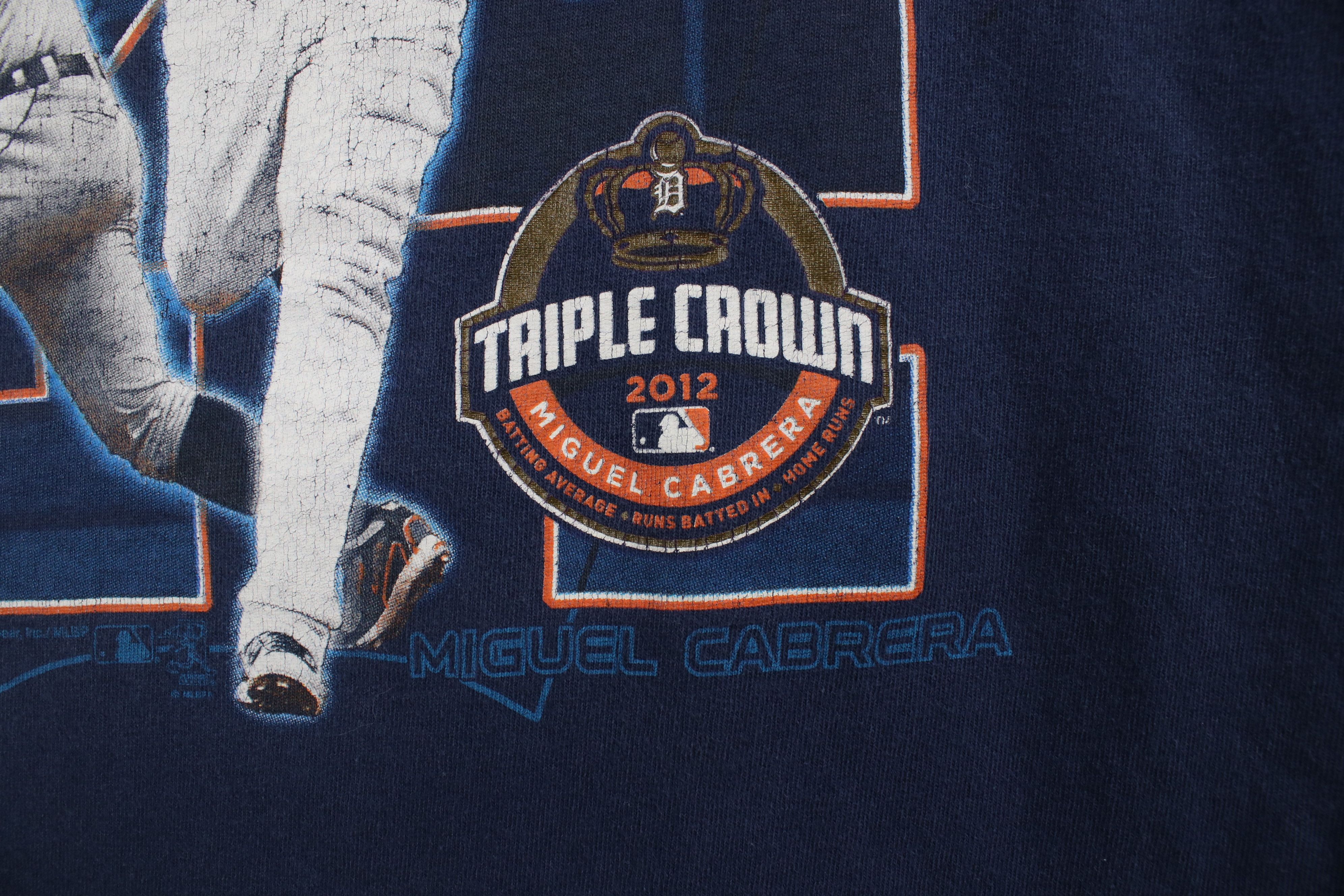 Vintage Vintage Y2K Miguel Cabrera Detroit Tigers Baseball T-Shirt Size US XL / EU 56 / 4 - 7 Thumbnail