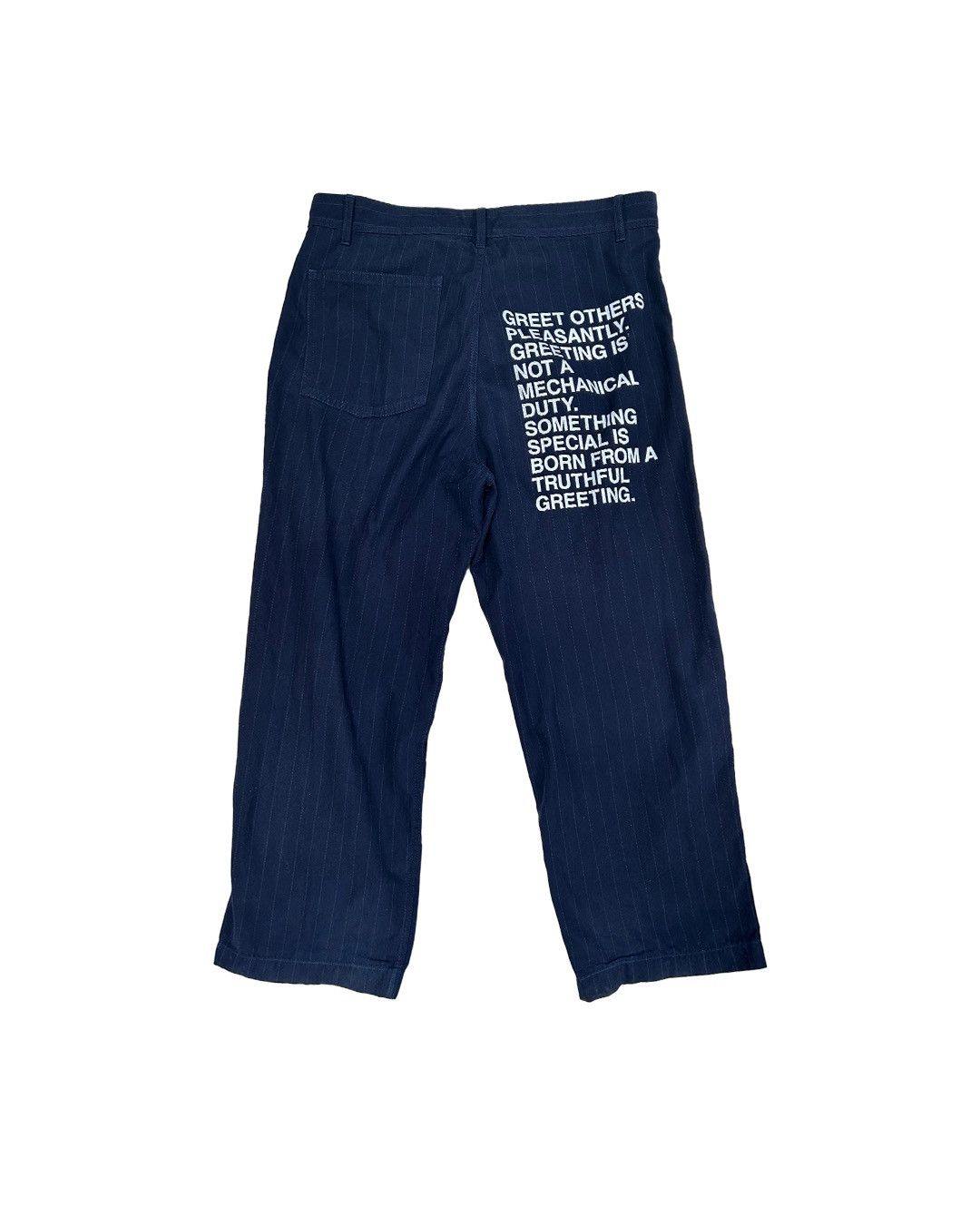 Junya Watanabe Junta Watanabe poem trousers in navy blue Size US 35 - 1 Thumbnail
