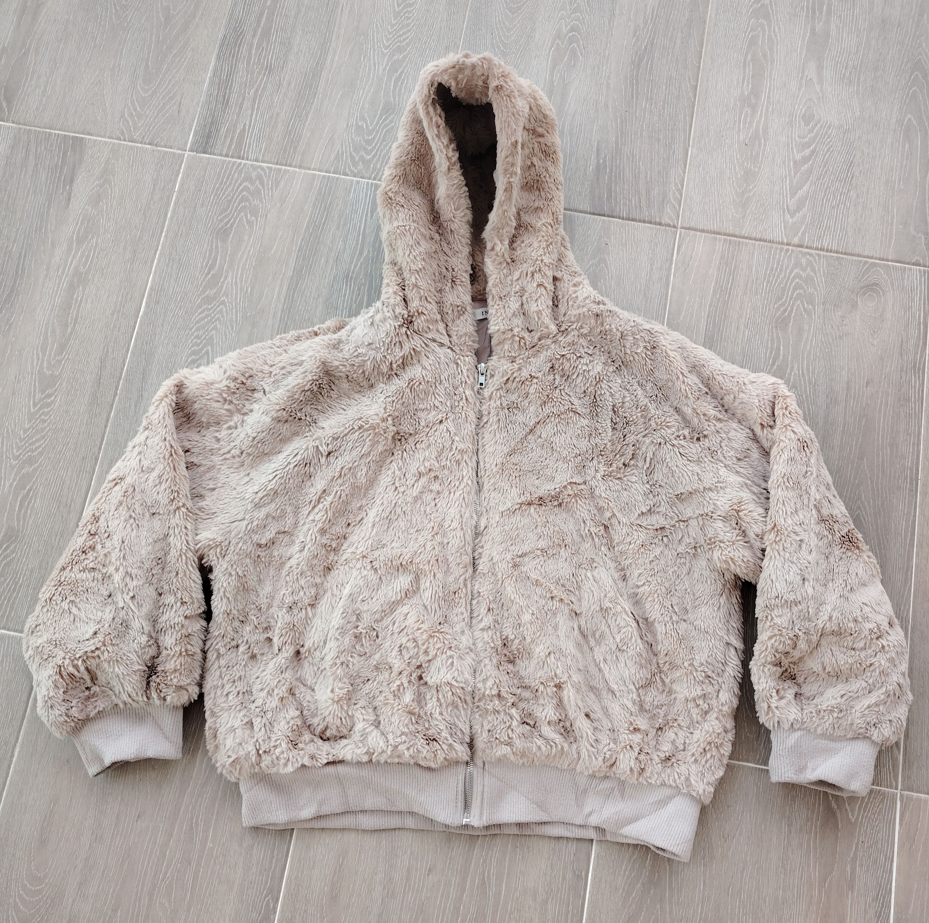 VINTAGE CROPPED WINTER FAUX FUR JACKET Y'S OPIUM STYLE