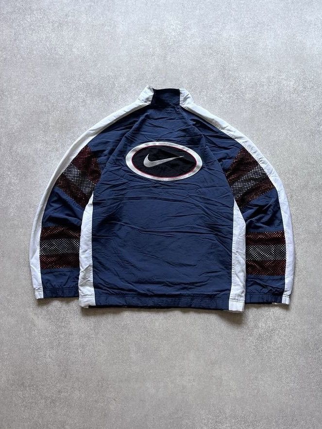 Nike Vintage Nike Swoosh Nylon Olympic Boxy Jacket Y2K XL Size US XL / EU 56 / 4 - 2 Thumbnail