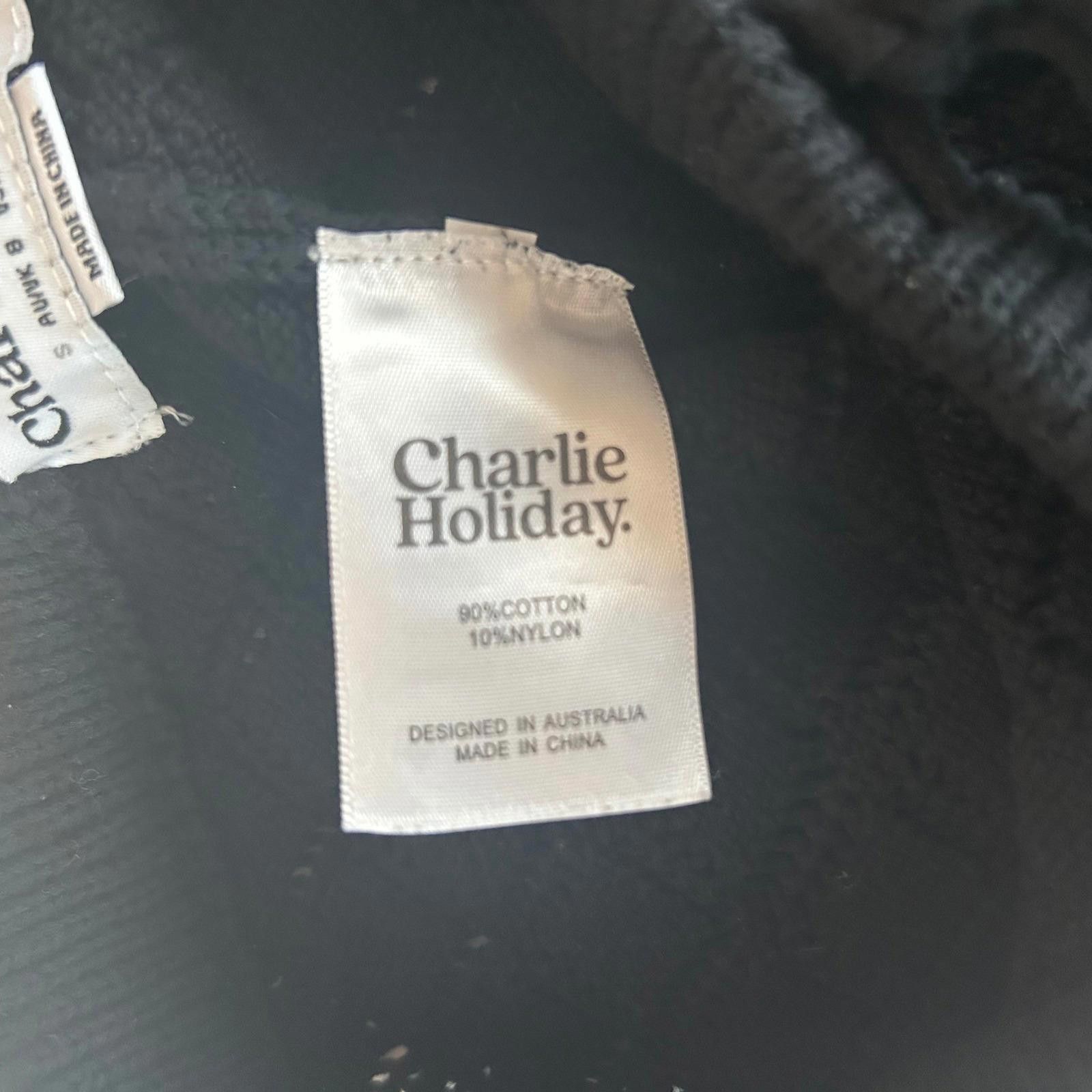 Unknown London Cozy Black Knit Wide-Leg Pants by Charlie Holiday Size 28" / US 6 / IT 42 - 5 Thumbnail