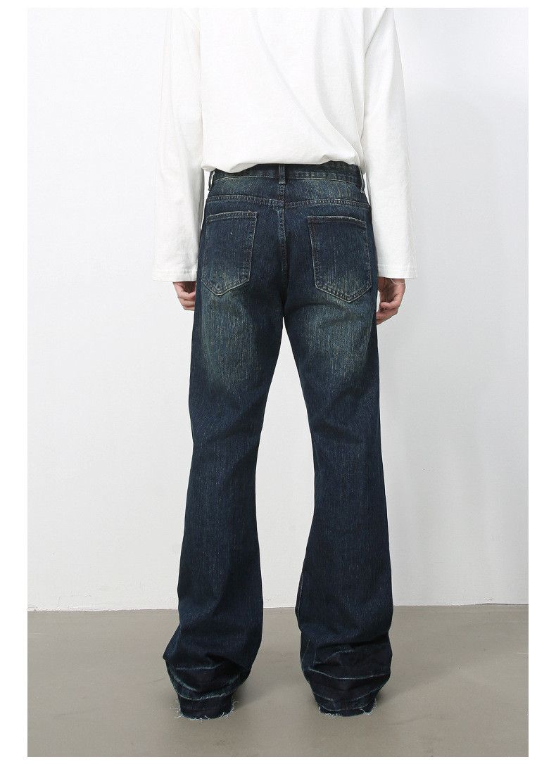 Japanese Brand American retro men's loose trendy washed flared jeans Size US 32 / EU 48 - 5 Thumbnail