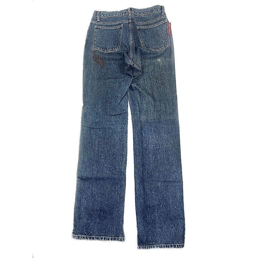 Other Homme Blue Indigo Embroidered Denim Vintage Jeans from Japan Size US 28 / EU 44 - 3 Thumbnail